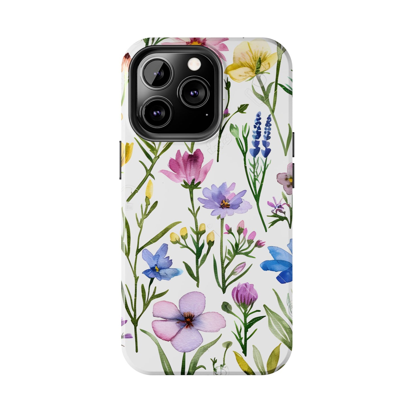 Floral Phone Case - Elegant Flower Print Cover for iPhone & Samsung, Botanical Phone Cover