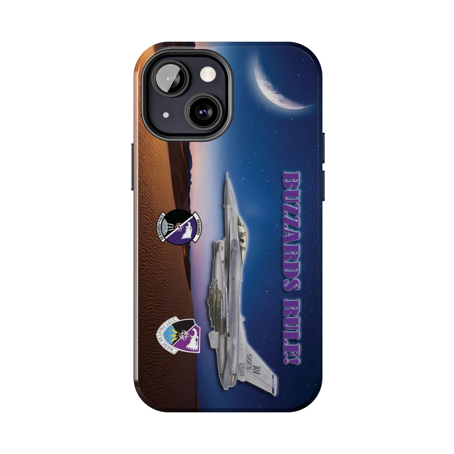 Air Force Squadron 510 iPhone Cell Phone Case,F16 Phone Case, Air Force 510th, Desert Scene