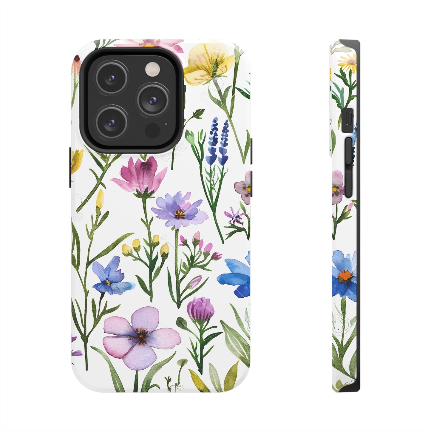 Floral Phone Case - Elegant Flower Print Cover for iPhone & Samsung, Botanical Phone Cover