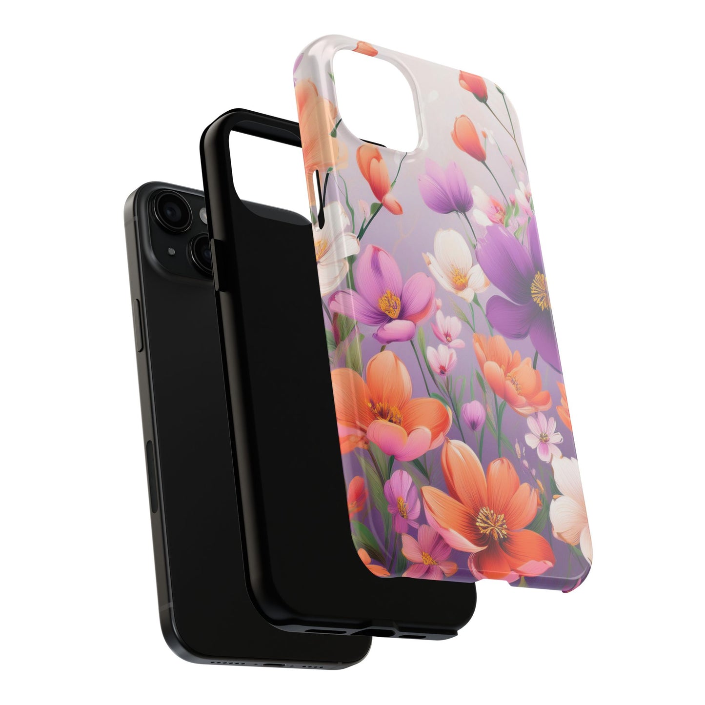 Floral Phone Case - Flower Print Cover for iPhone & Samsung, Flower Print