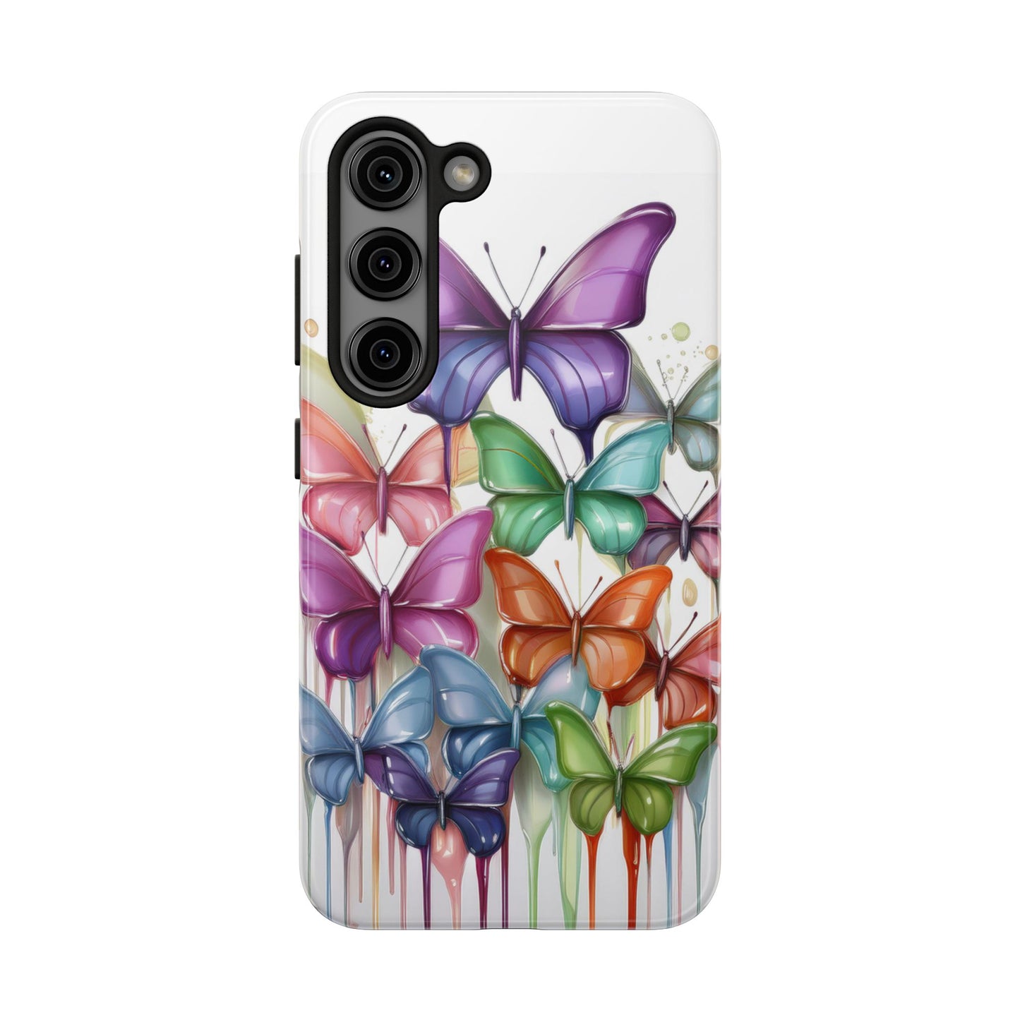 Multi-Colored Butterflies Cell Phone Case, Butterfly iPhone Case, Samsung Phone Case