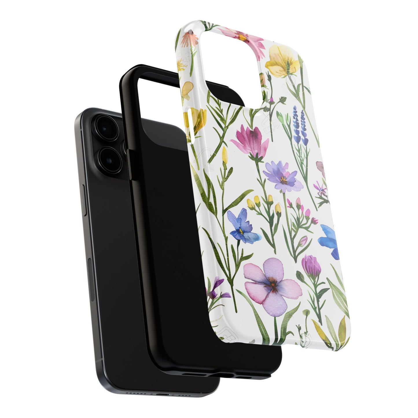 Floral Phone Case - Elegant Flower Print Cover for iPhone & Samsung, Botanical Phone Cover