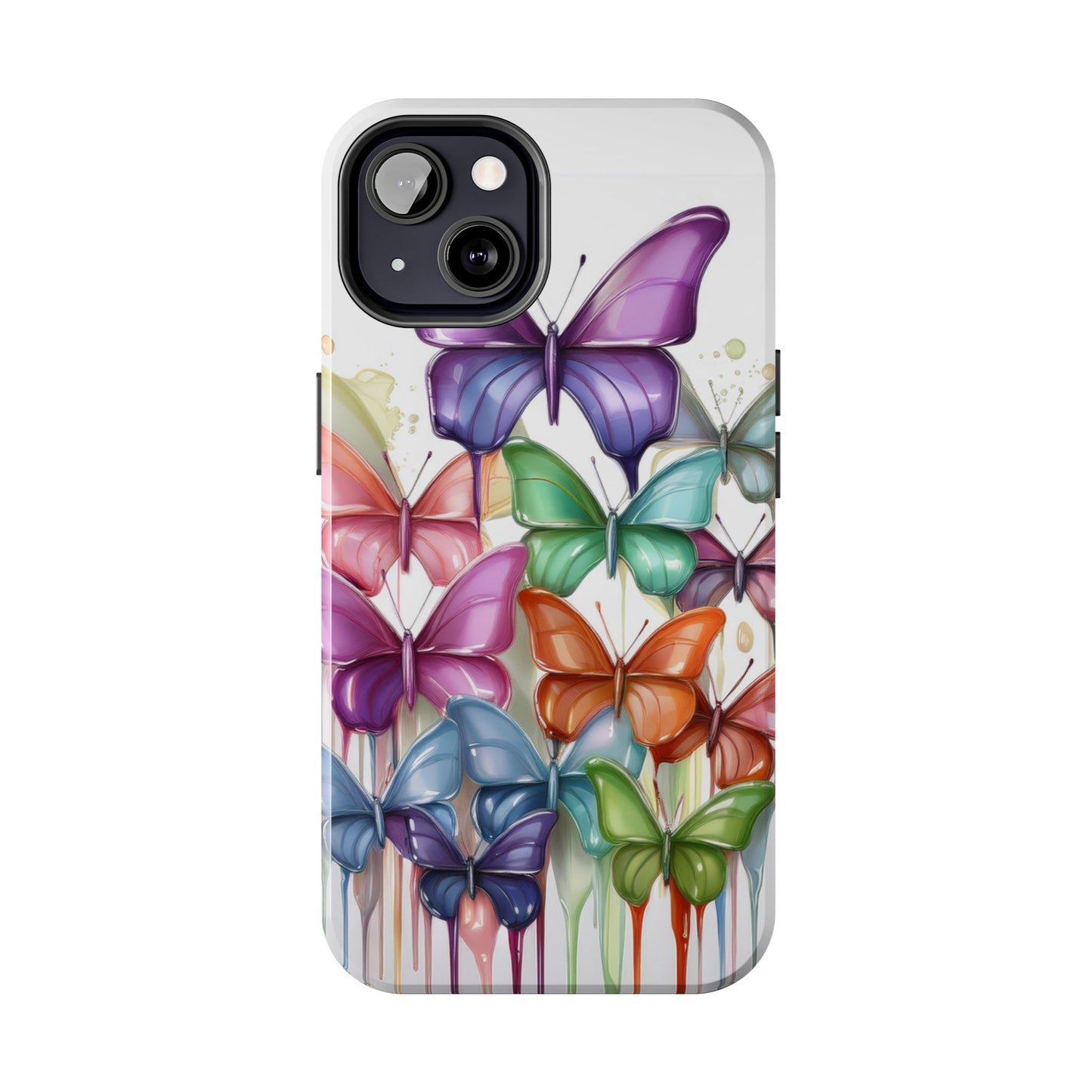Multi-Colored Butterflies Cell Phone Case, Butterfly iPhone Case, Samsung Phone Case