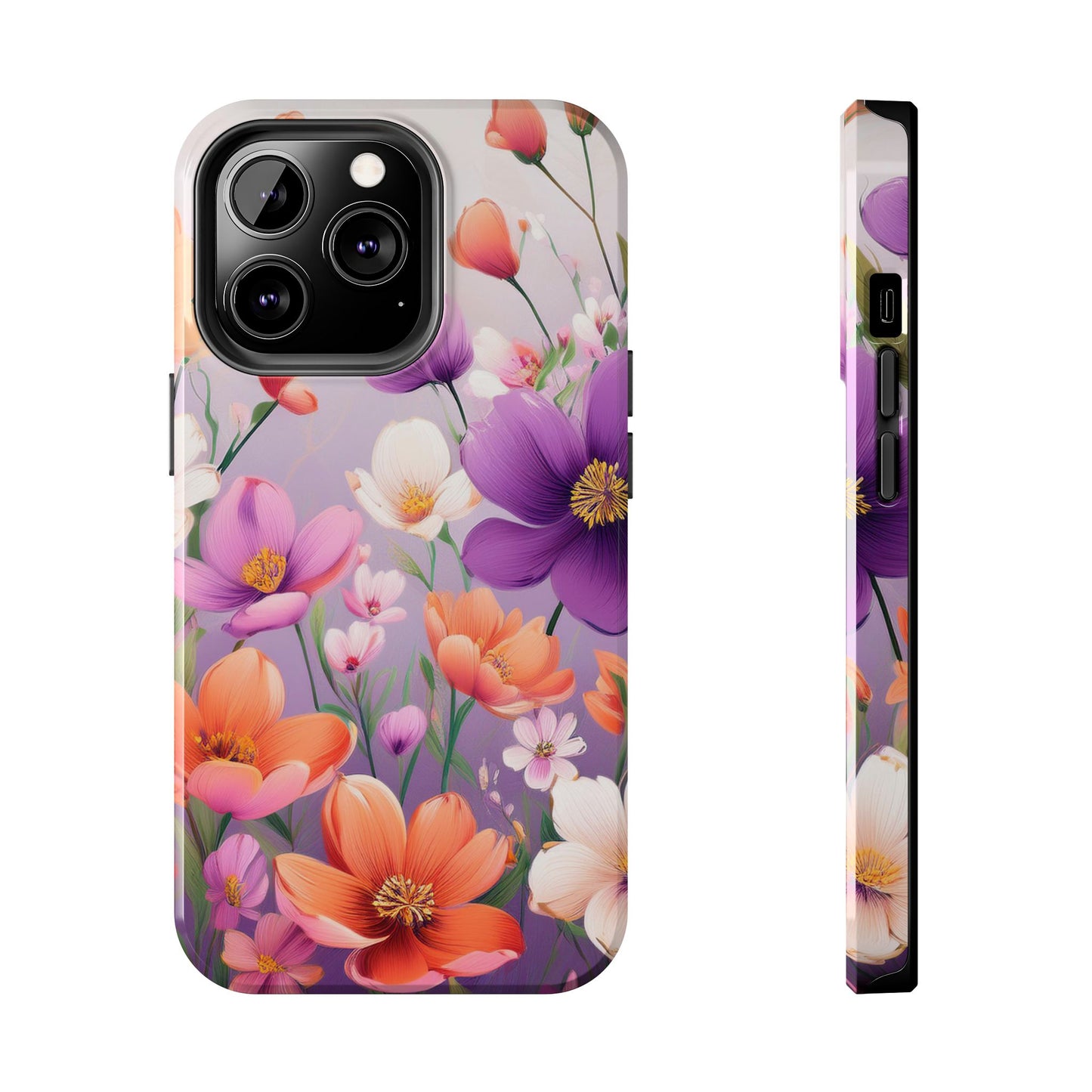 Floral Phone Case - Flower Print Cover for iPhone & Samsung, Flower Print