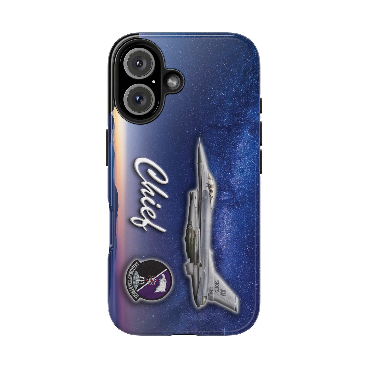 Air Force Squadron 510 Personalized iPhone Cell Phone Case, F16 Phone Case, Air Force 510th