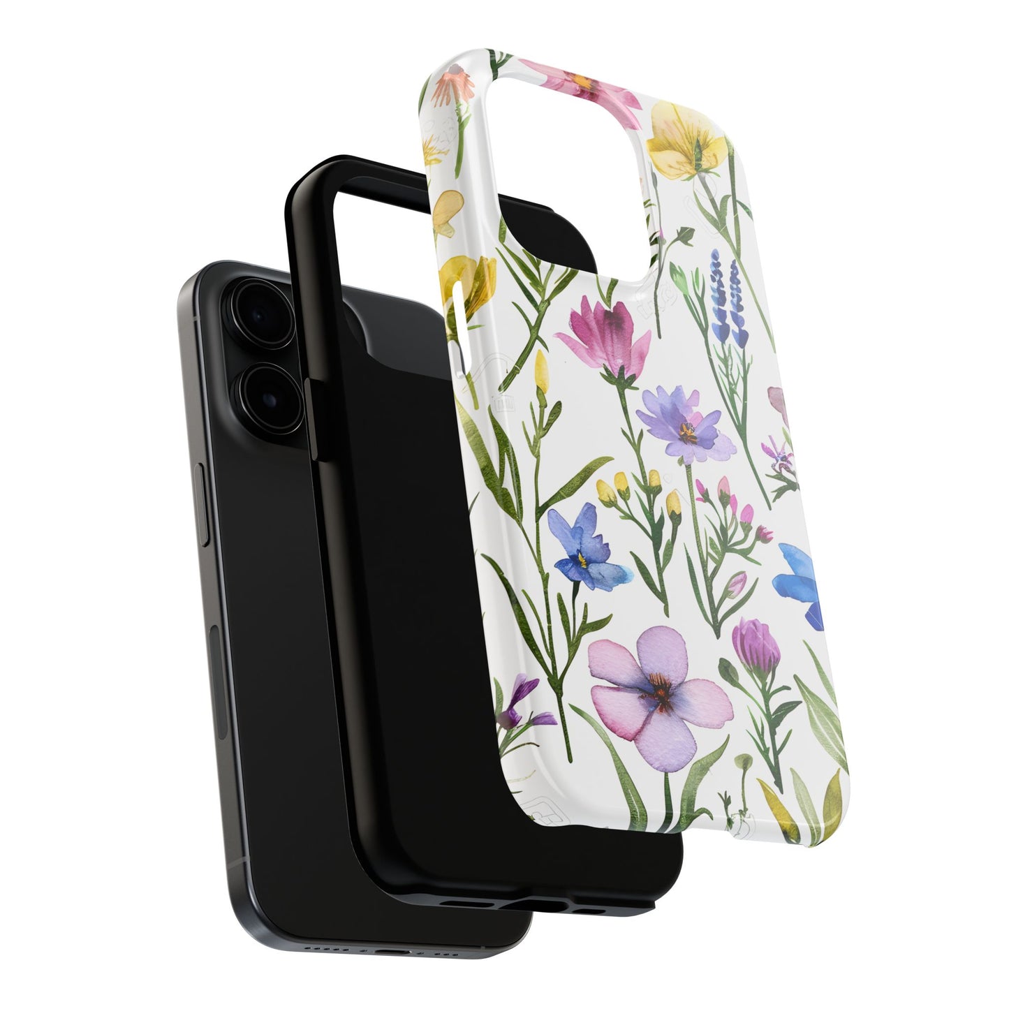 Floral Phone Case - Elegant Flower Print Cover for iPhone & Samsung, Botanical Phone Cover