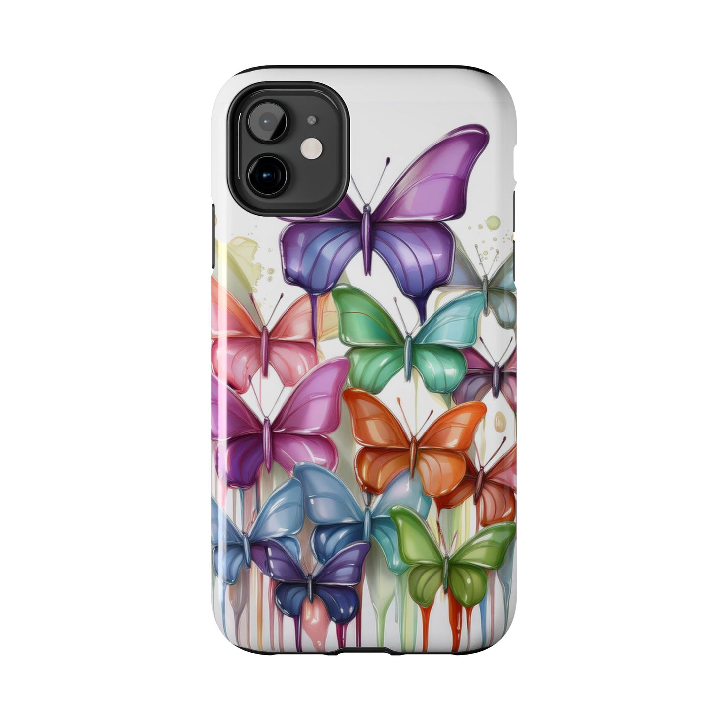 Multi-Colored Butterflies Cell Phone Case, Butterfly iPhone Case, Samsung Phone Case