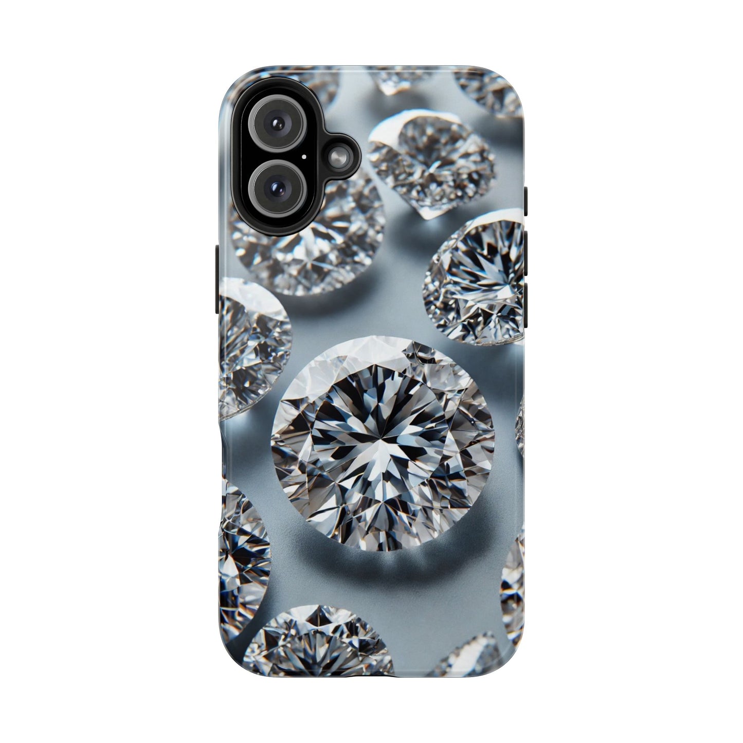 Luxury Diamond Design Phone Case for iPhone or Samsung Galaxy, Bling Crystal Cover