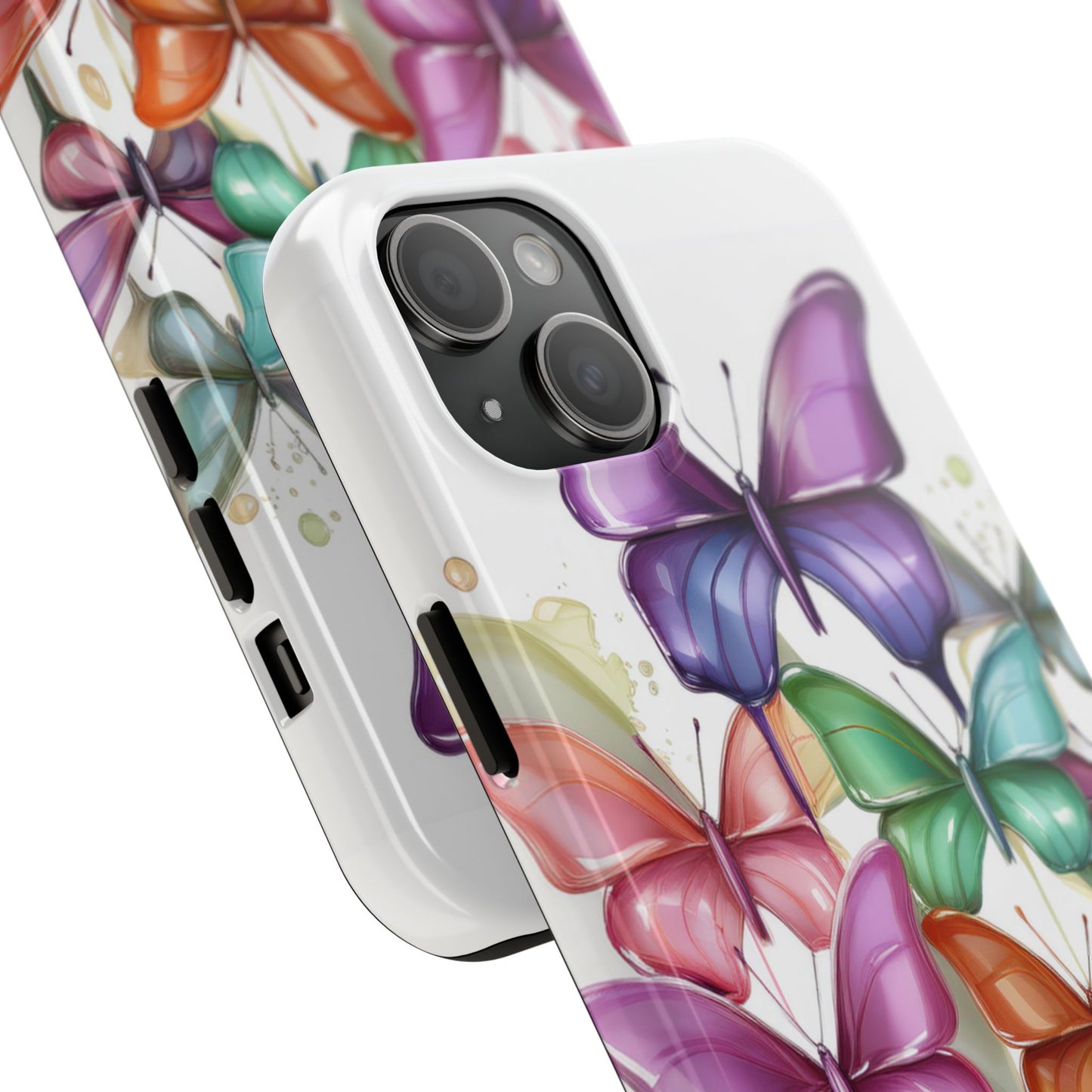 Multi-Colored Butterflies Cell Phone Case, Butterfly iPhone Case, Samsung Phone Case