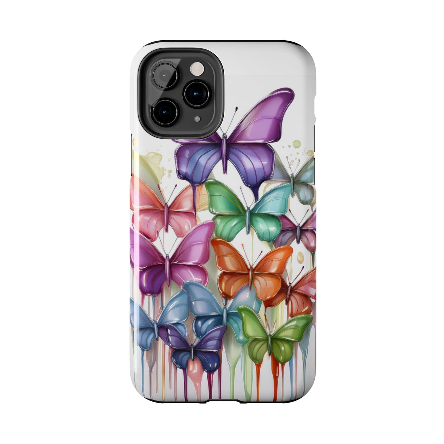 Multi-Colored Butterflies Cell Phone Case, Butterfly iPhone Case, Samsung Phone Case