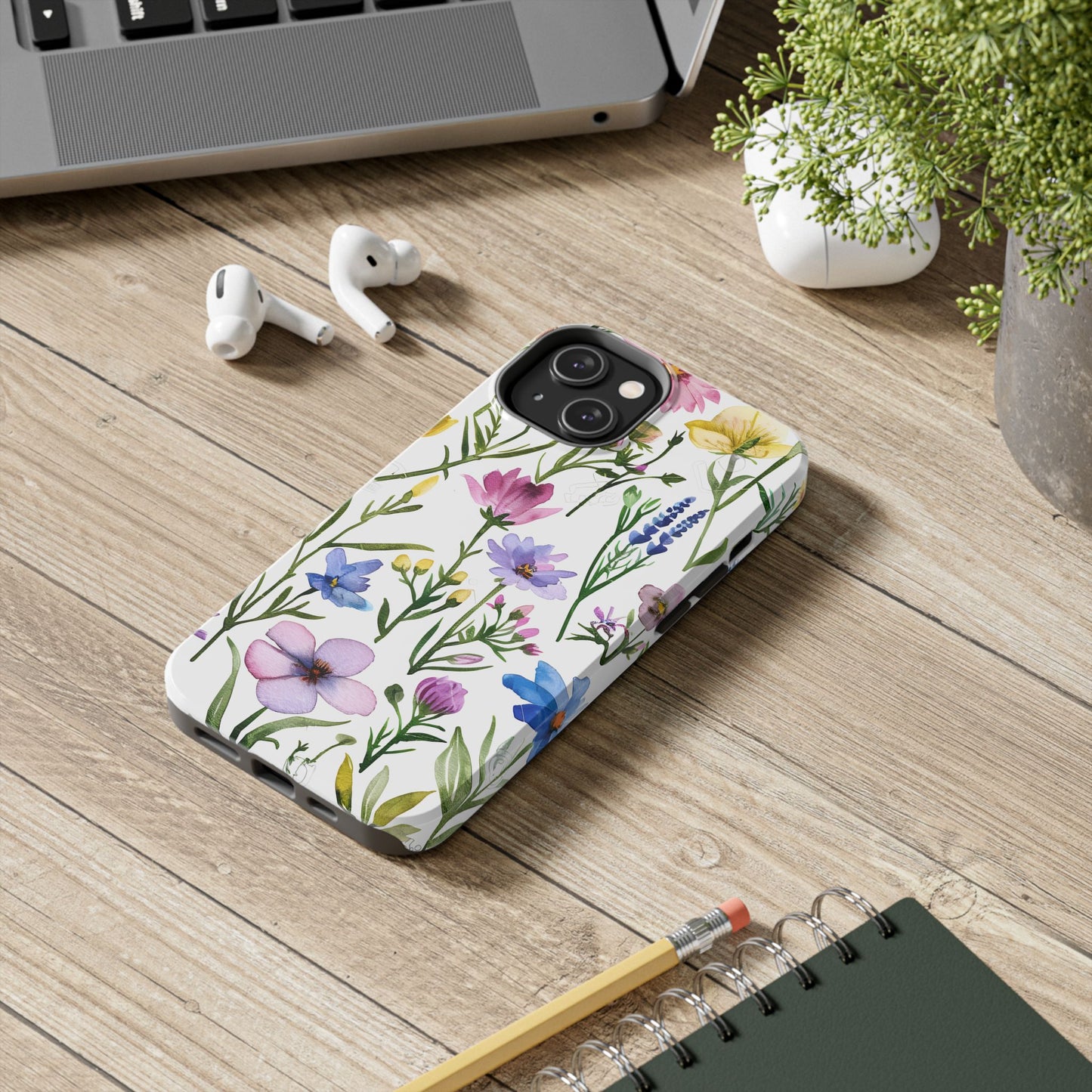 Floral Phone Case - Elegant Flower Print Cover for iPhone & Samsung, Botanical Phone Cover