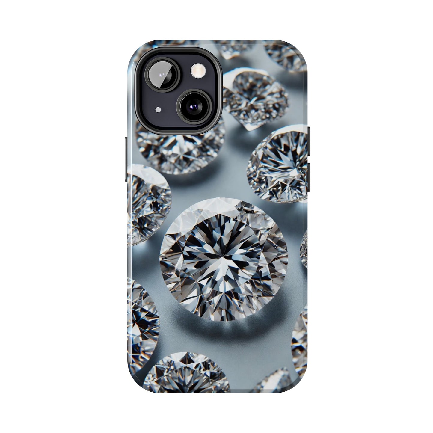 Luxury Diamond Design Phone Case for iPhone or Samsung Galaxy, Bling Crystal Cover