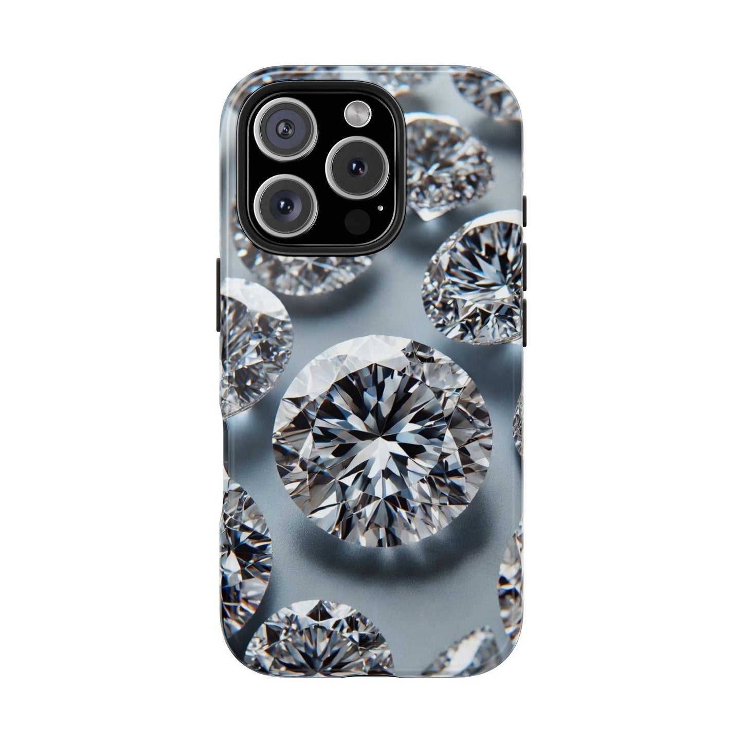 Luxury Diamond Design Phone Case for iPhone or Samsung Galaxy, Bling Crystal Cover