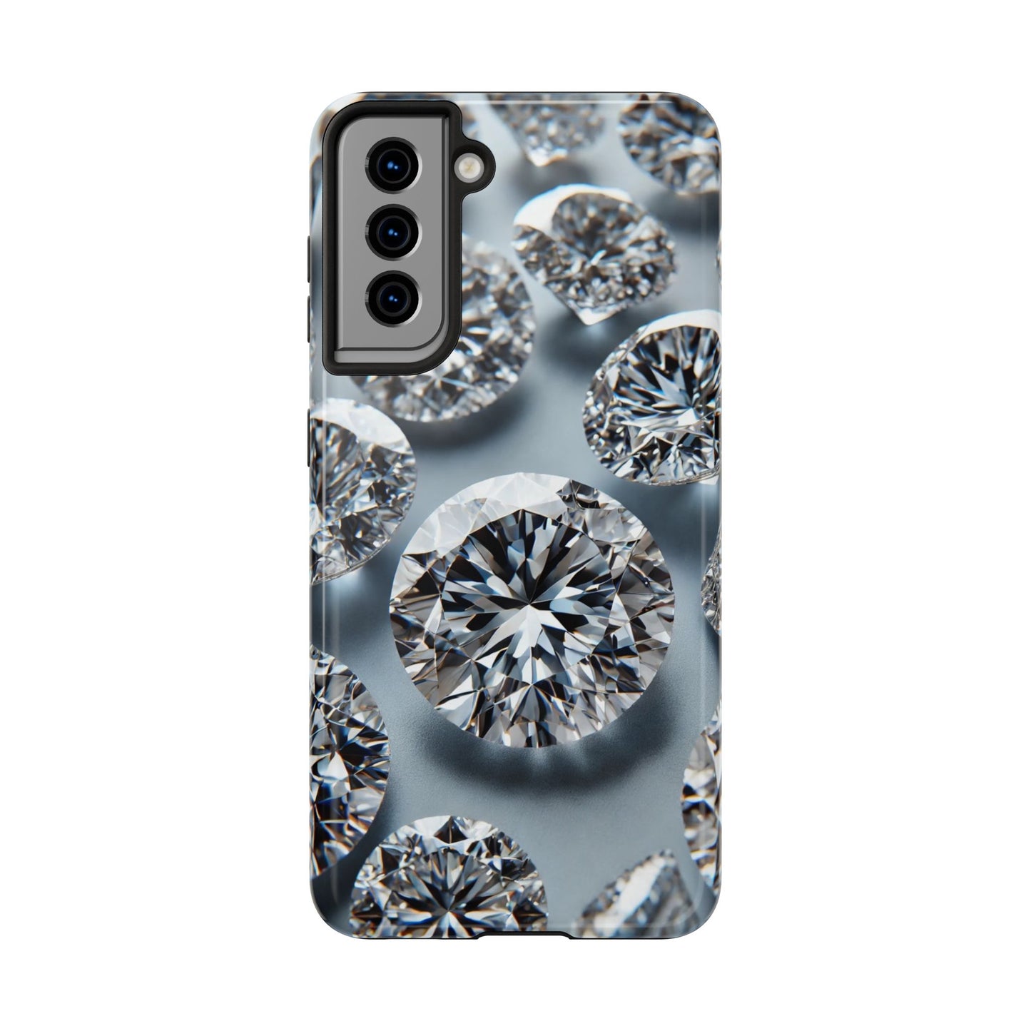 Luxury Diamond Design Phone Case for iPhone or Samsung Galaxy, Bling Crystal Cover