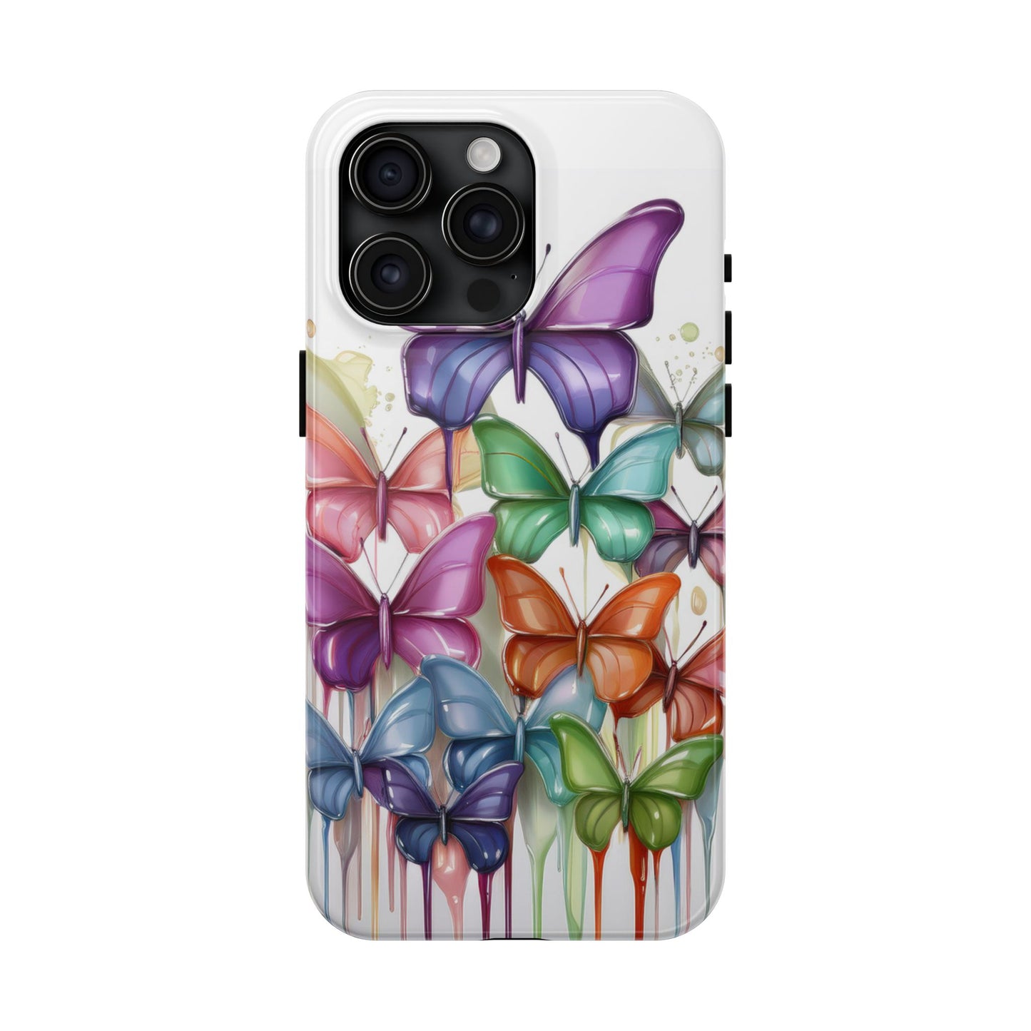 Multi-Colored Butterflies Cell Phone Case, Butterfly iPhone Case, Samsung Phone Case