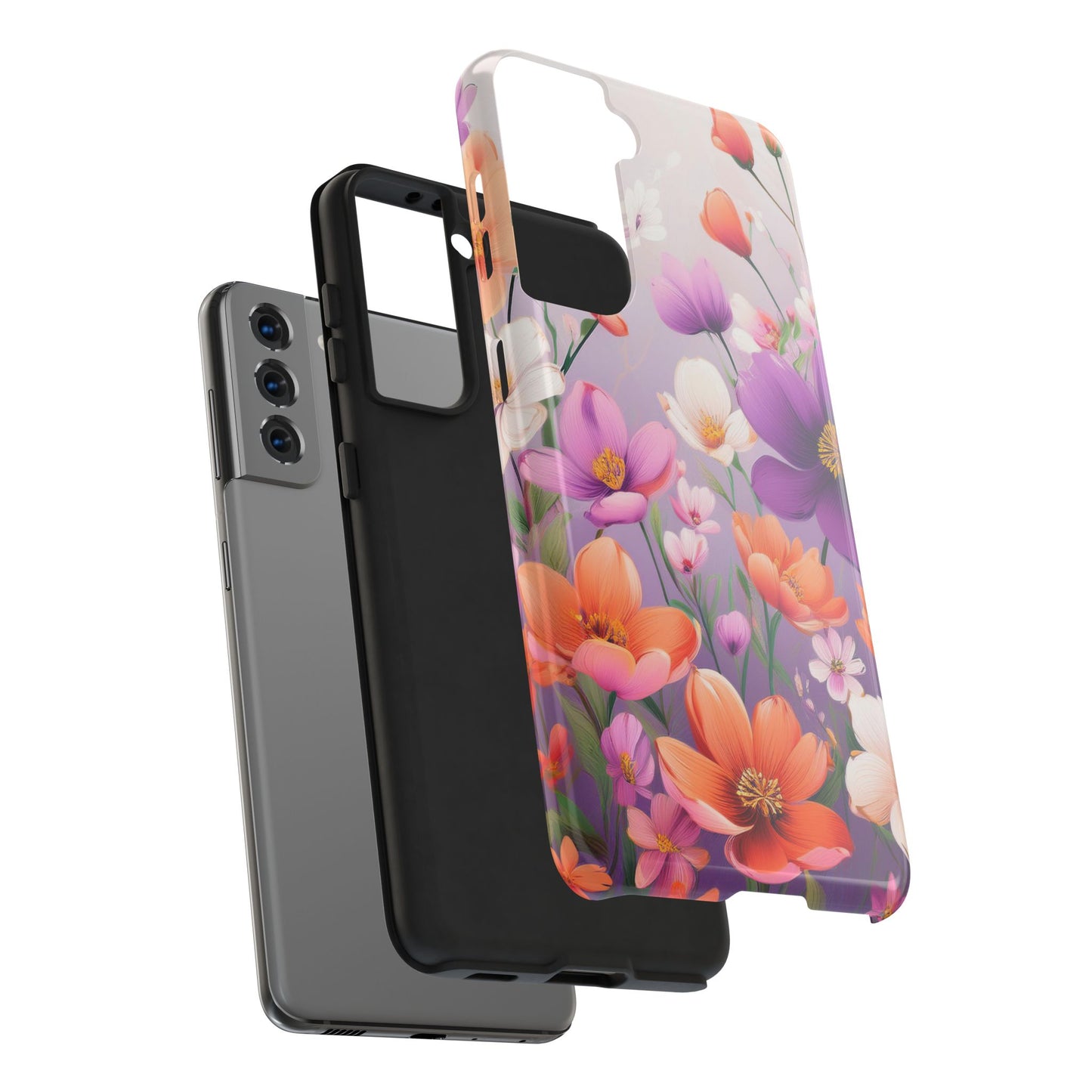 Floral Phone Case - Flower Print Cover for iPhone & Samsung, Flower Print