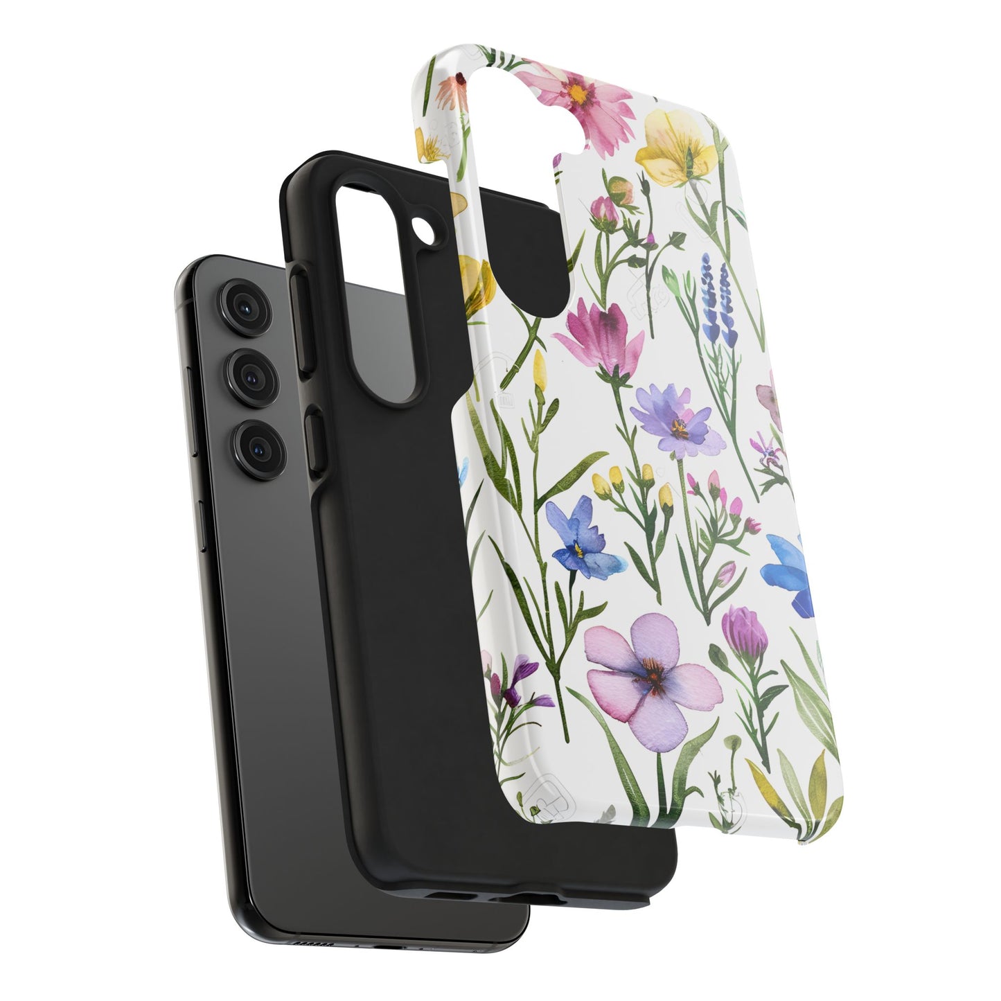Floral Phone Case - Elegant Flower Print Cover for iPhone & Samsung, Botanical Phone Cover