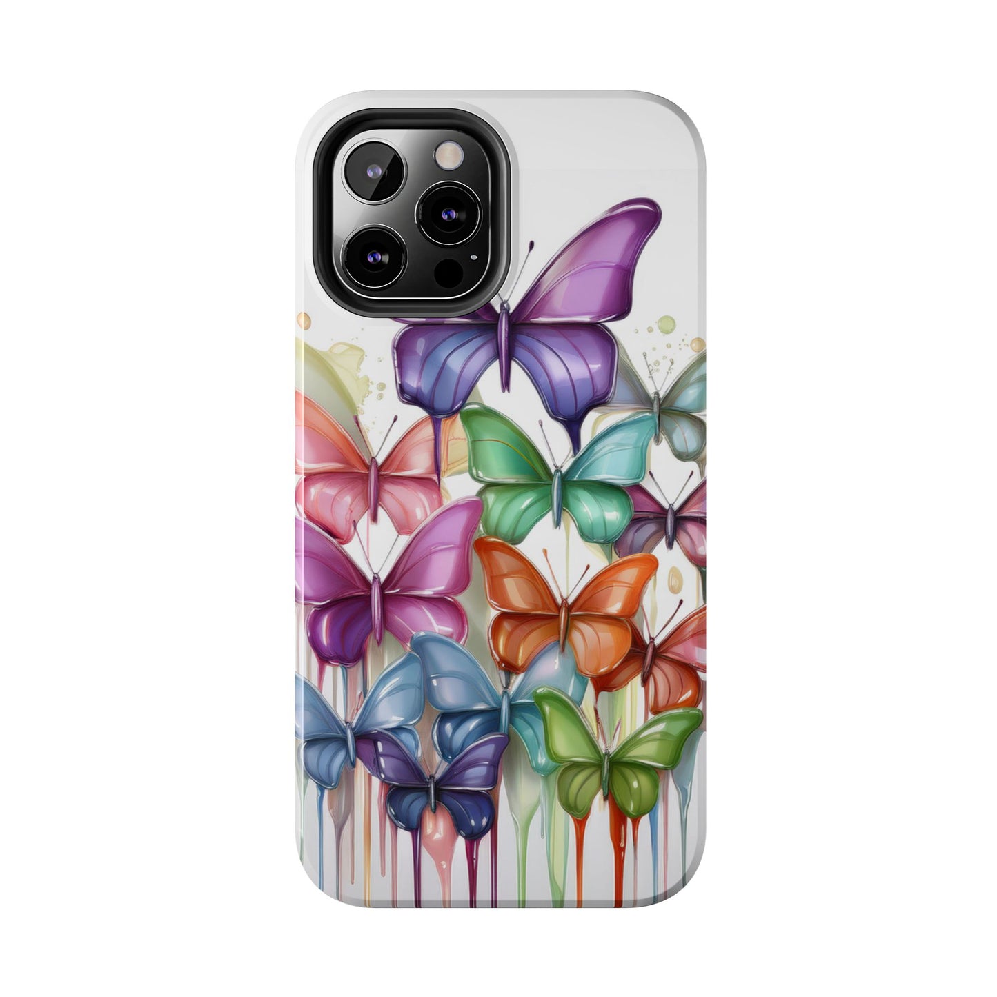 Multi-Colored Butterflies Cell Phone Case, Butterfly iPhone Case, Samsung Phone Case