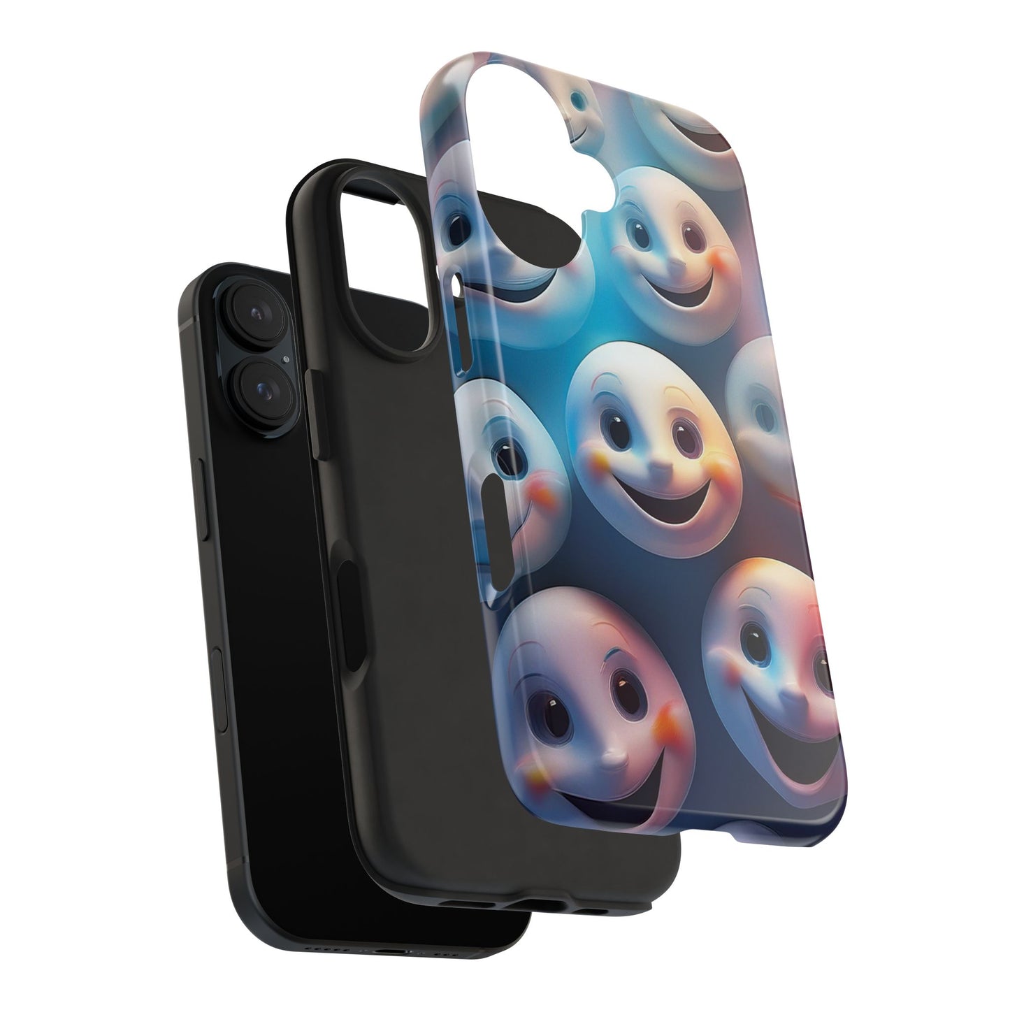 Funny Smiley Face Tough Phone Case, iPhone Samsung Phone Cover