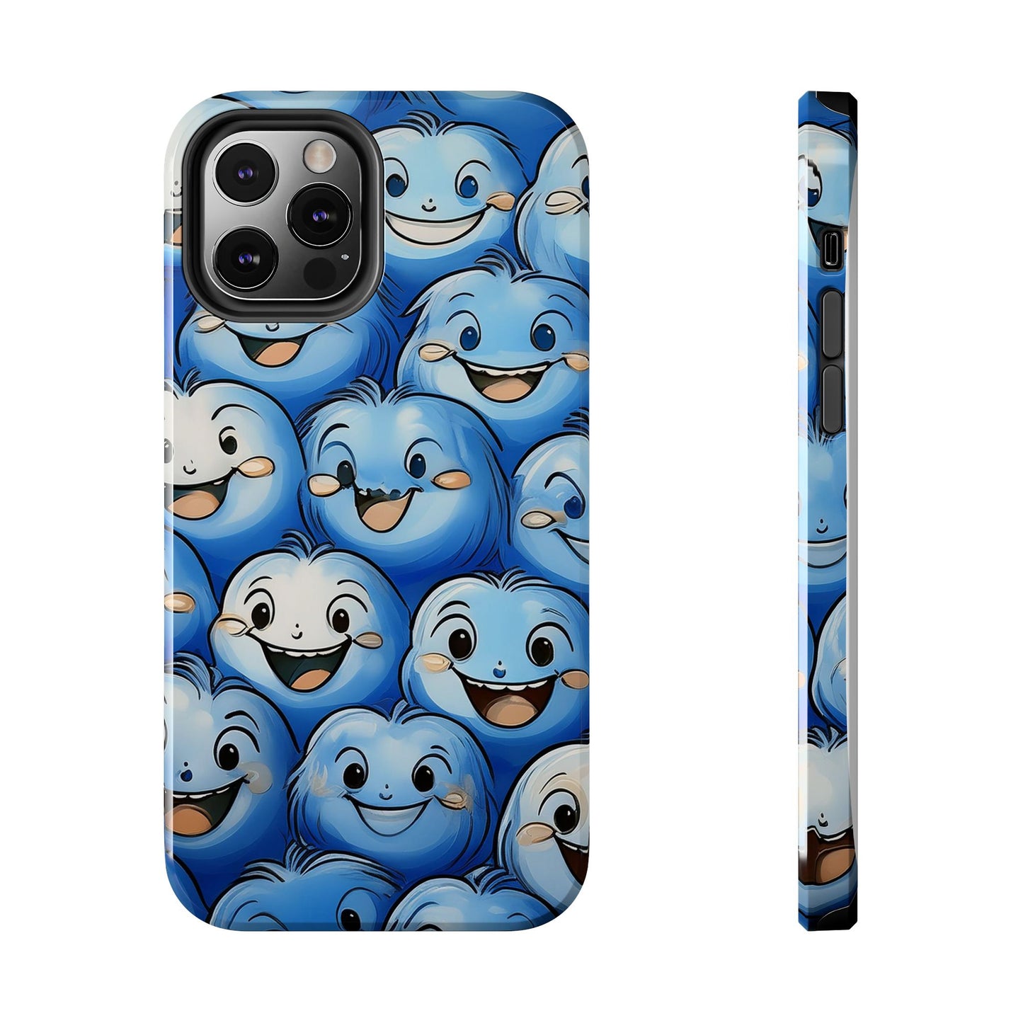Funny Smiley Face Tough Phone Case, iPhone Samsung Phone Cover