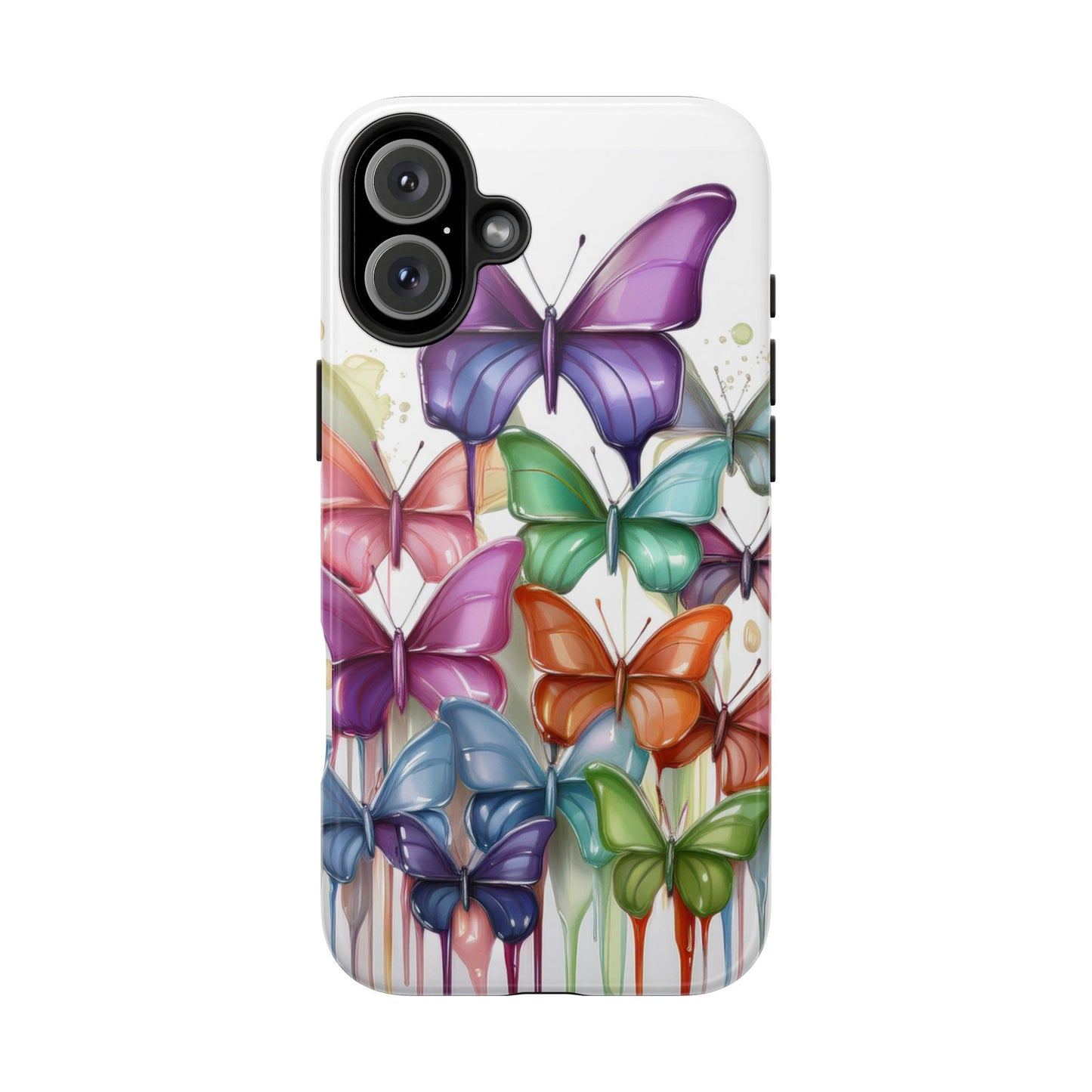 Multi-Colored Butterflies Cell Phone Case, Butterfly iPhone Case, Samsung Phone Case