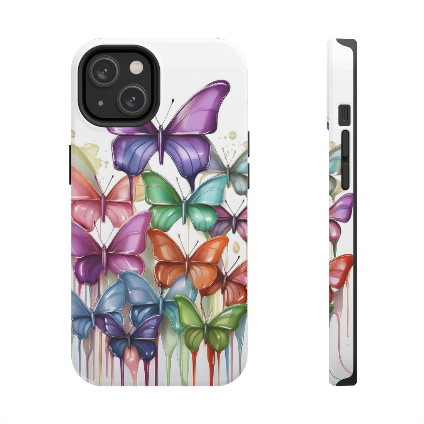 Multi-Colored Butterflies Cell Phone Case, Butterfly iPhone Case, Samsung Phone Case