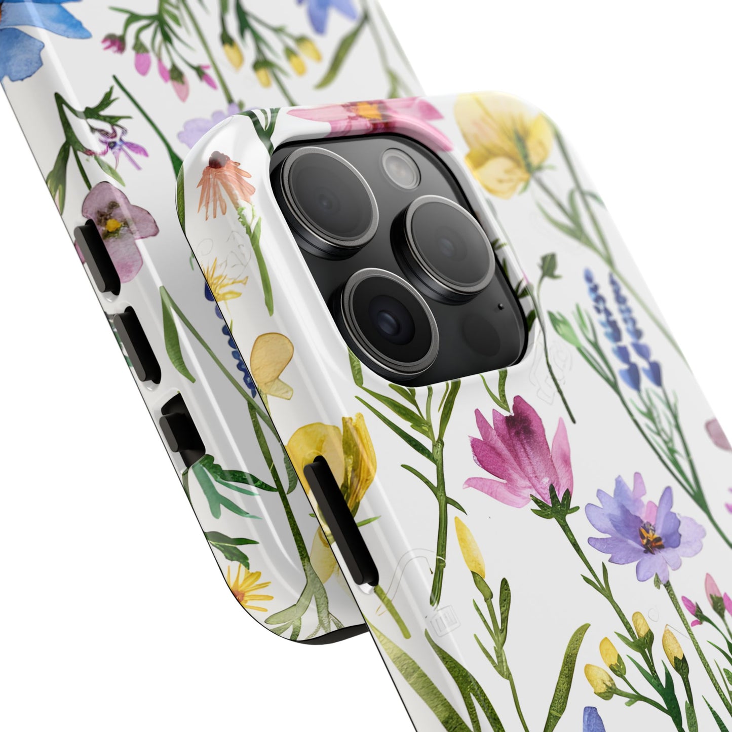 Floral Phone Case - Elegant Flower Print Cover for iPhone & Samsung, Botanical Phone Cover