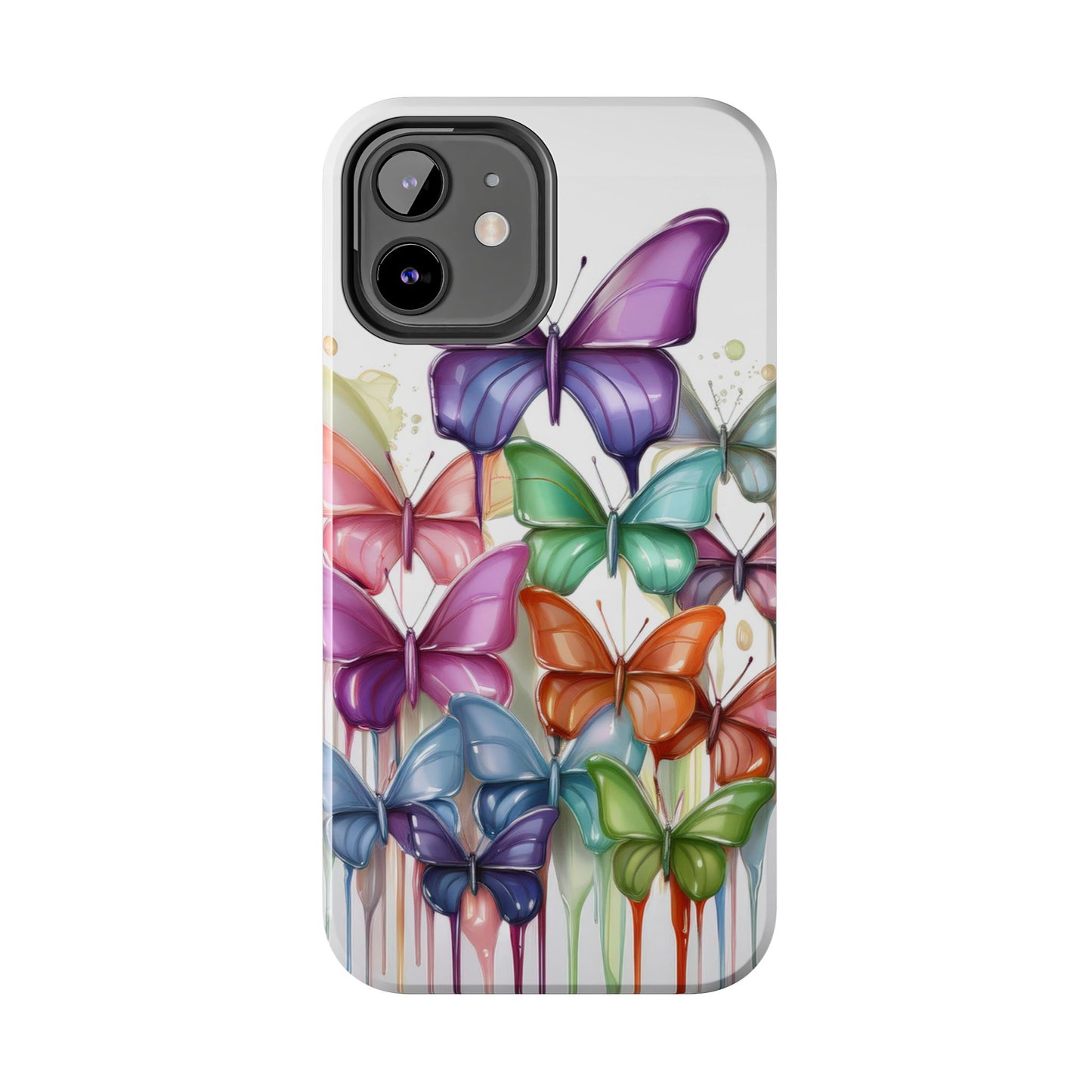 Multi-Colored Butterflies Cell Phone Case, Butterfly iPhone Case, Samsung Phone Case