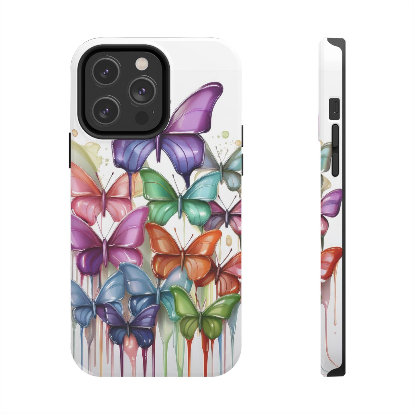 Multi-Colored Butterflies Cell Phone Case, Butterfly iPhone Case, Samsung Phone Case
