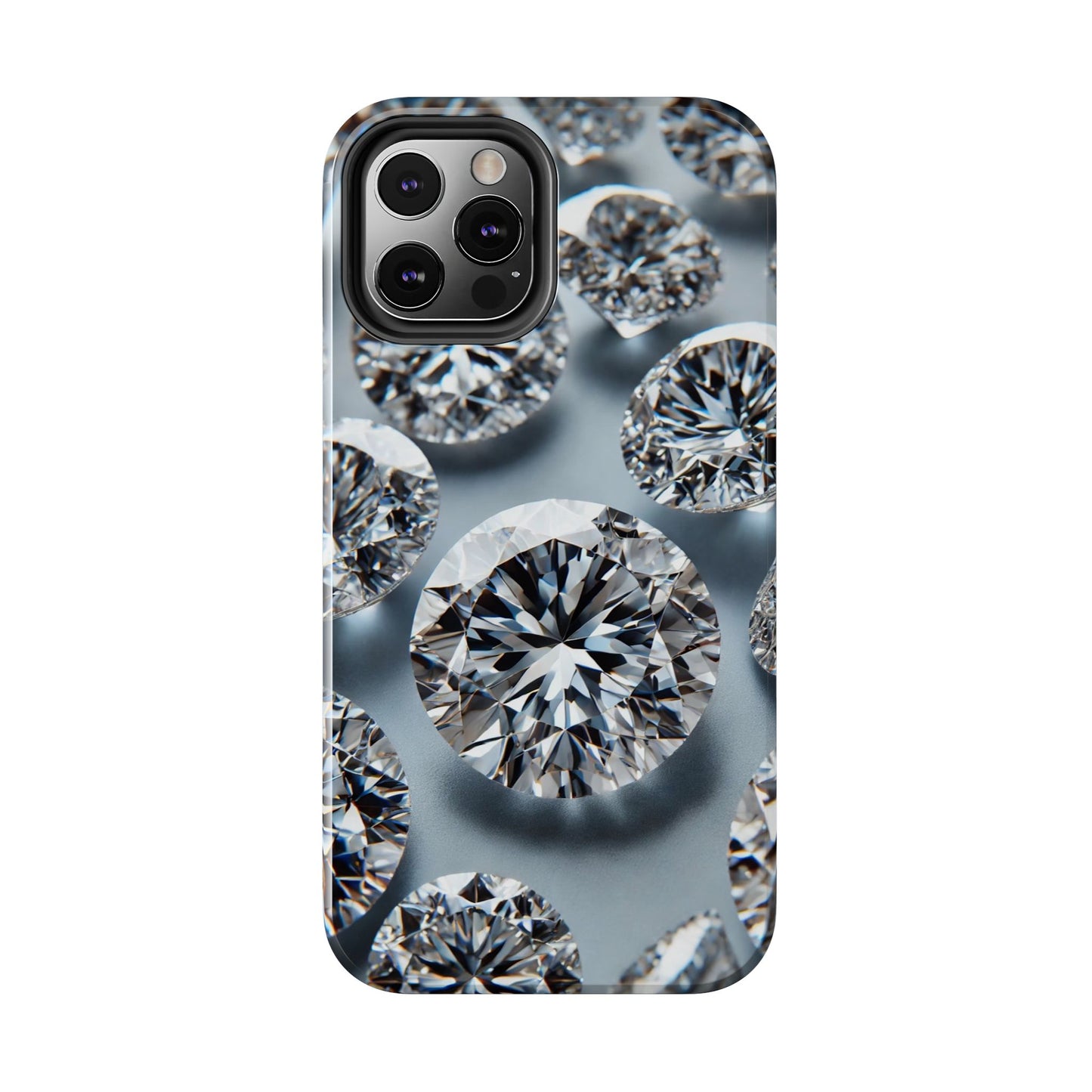 Luxury Diamond Design Phone Case for iPhone or Samsung Galaxy, Bling Crystal Cover