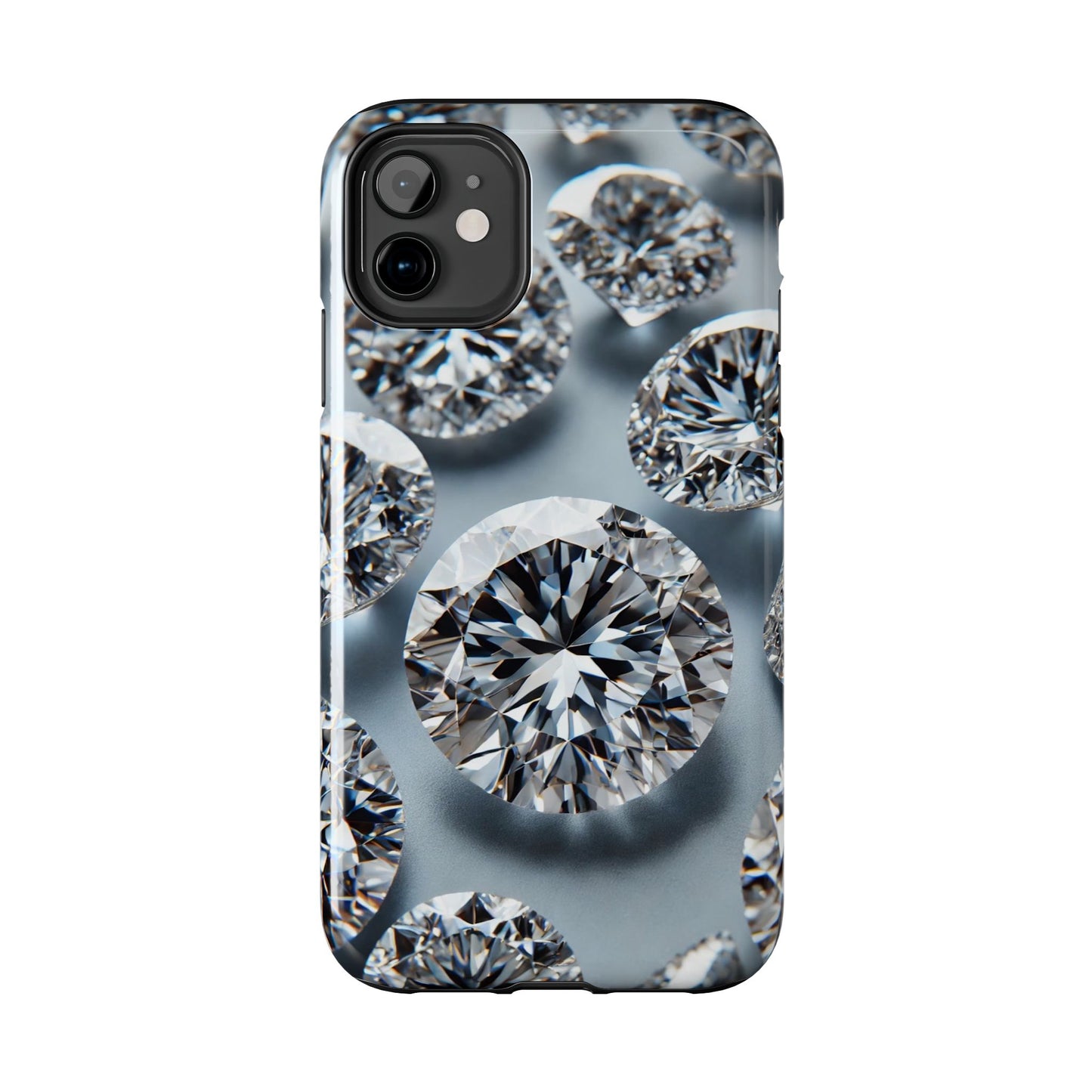 Luxury Diamond Design Phone Case for iPhone or Samsung Galaxy, Bling Crystal Cover