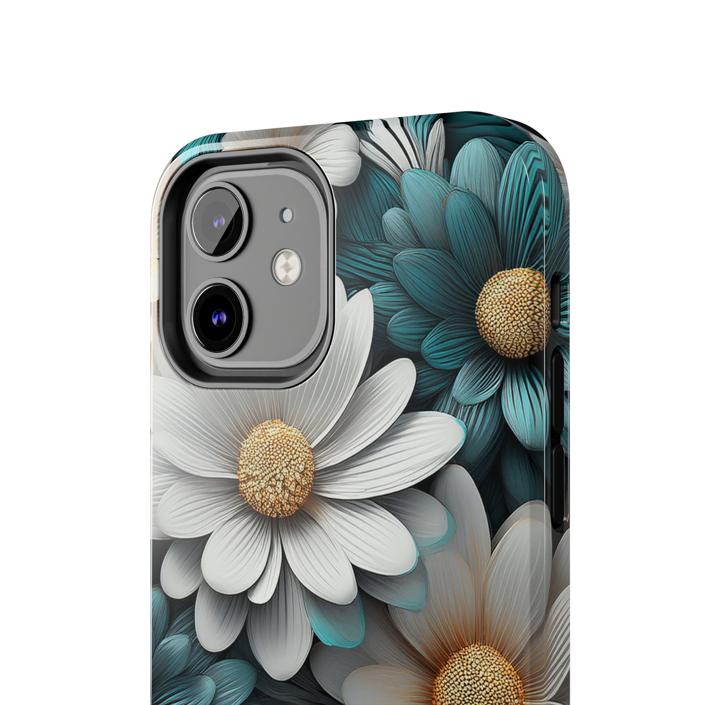 Blue and White Daisy Phone Case – Floral Samsung & iPhone Cover