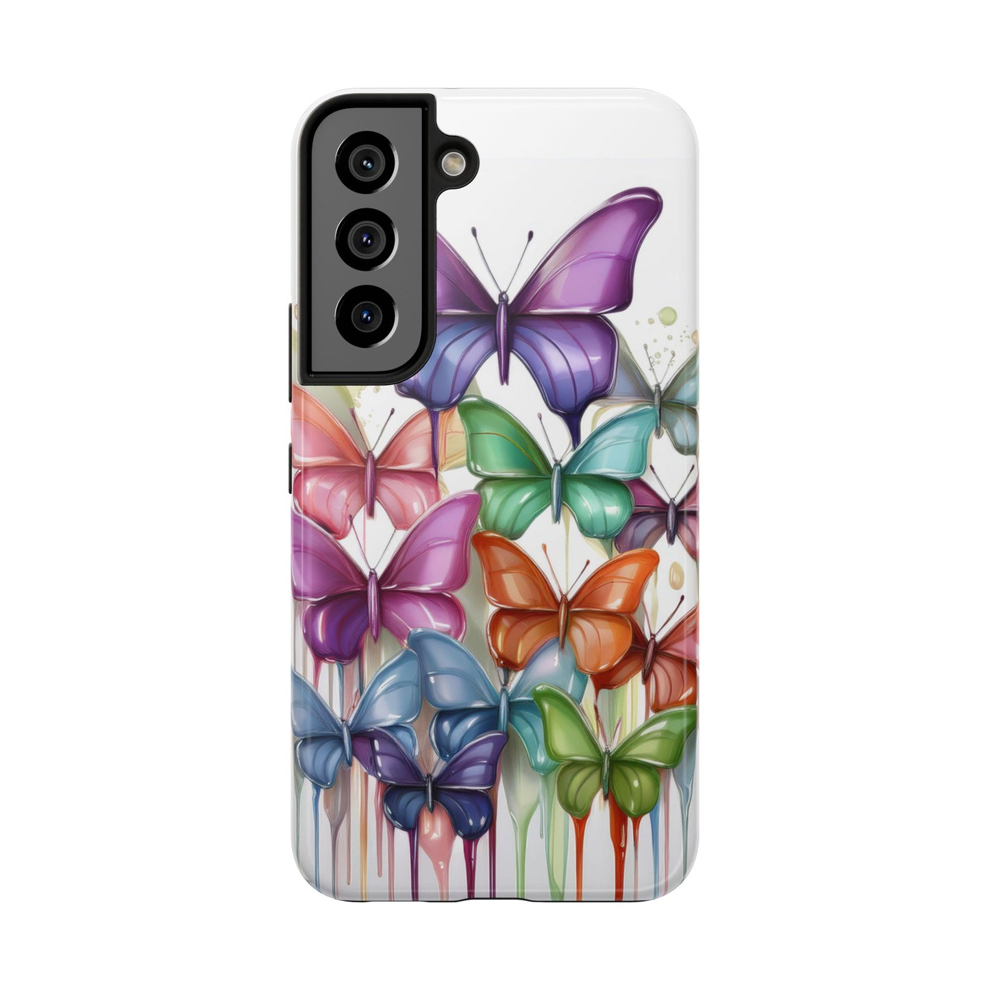 Multi-Colored Butterflies Cell Phone Case, Butterfly iPhone Case, Samsung Phone Case