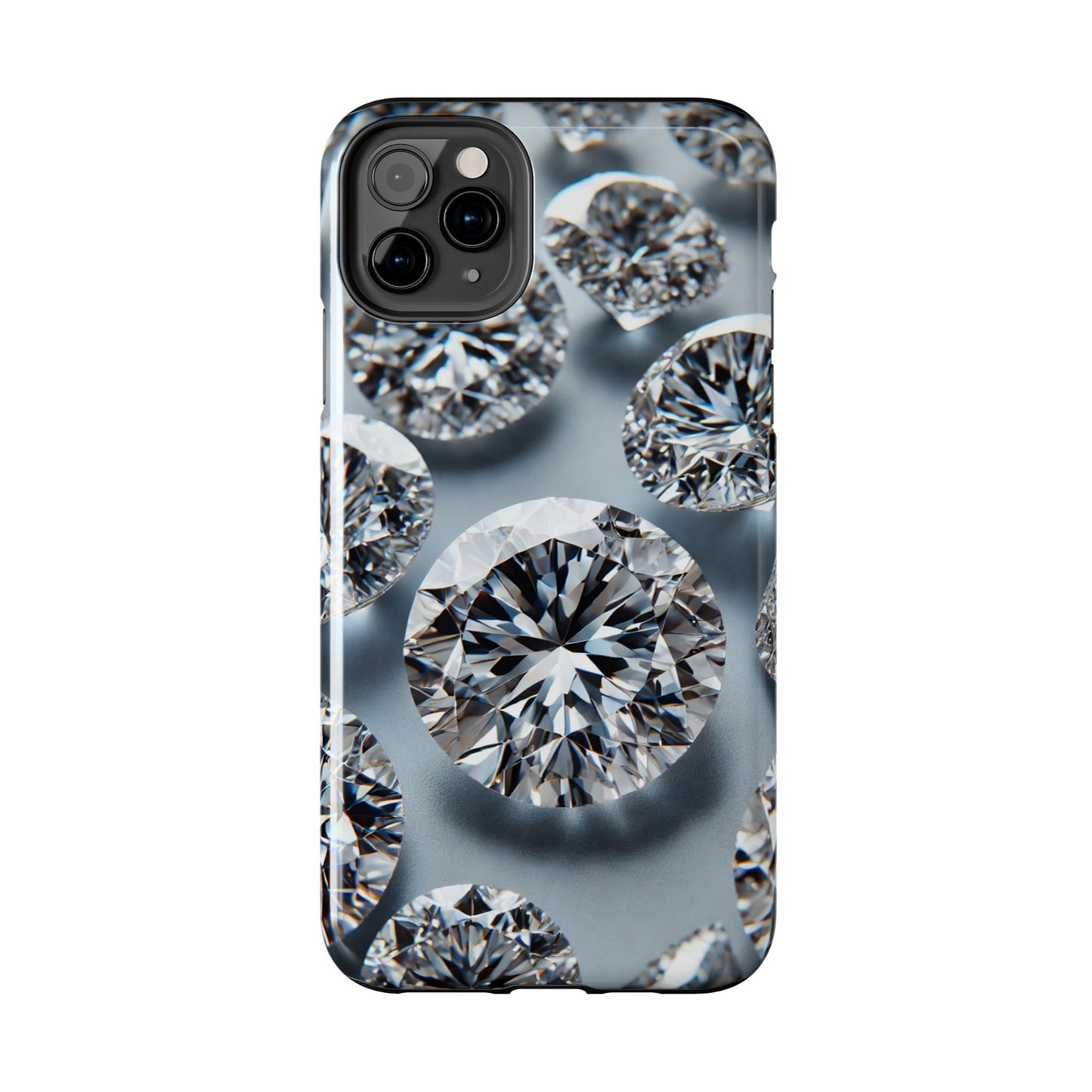 Luxury Diamond Design Phone Case for iPhone or Samsung Galaxy, Bling Crystal Cover