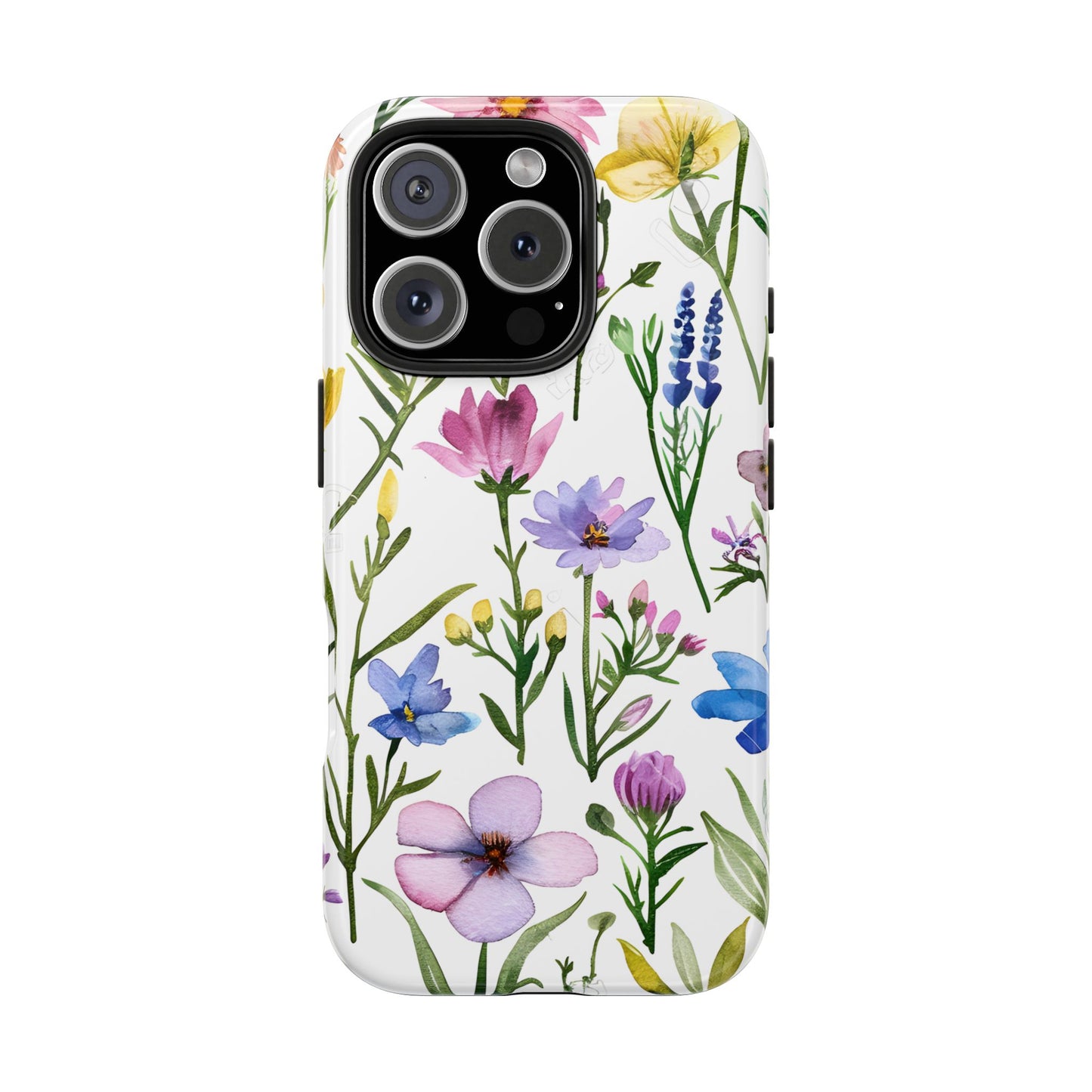 Floral Phone Case - Elegant Flower Print Cover for iPhone & Samsung, Botanical Phone Cover