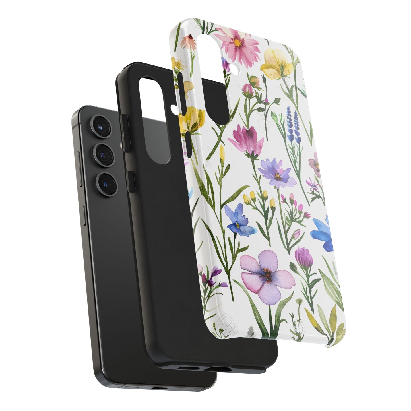 Floral Phone Case - Elegant Flower Print Cover for iPhone & Samsung, Botanical Phone Cover