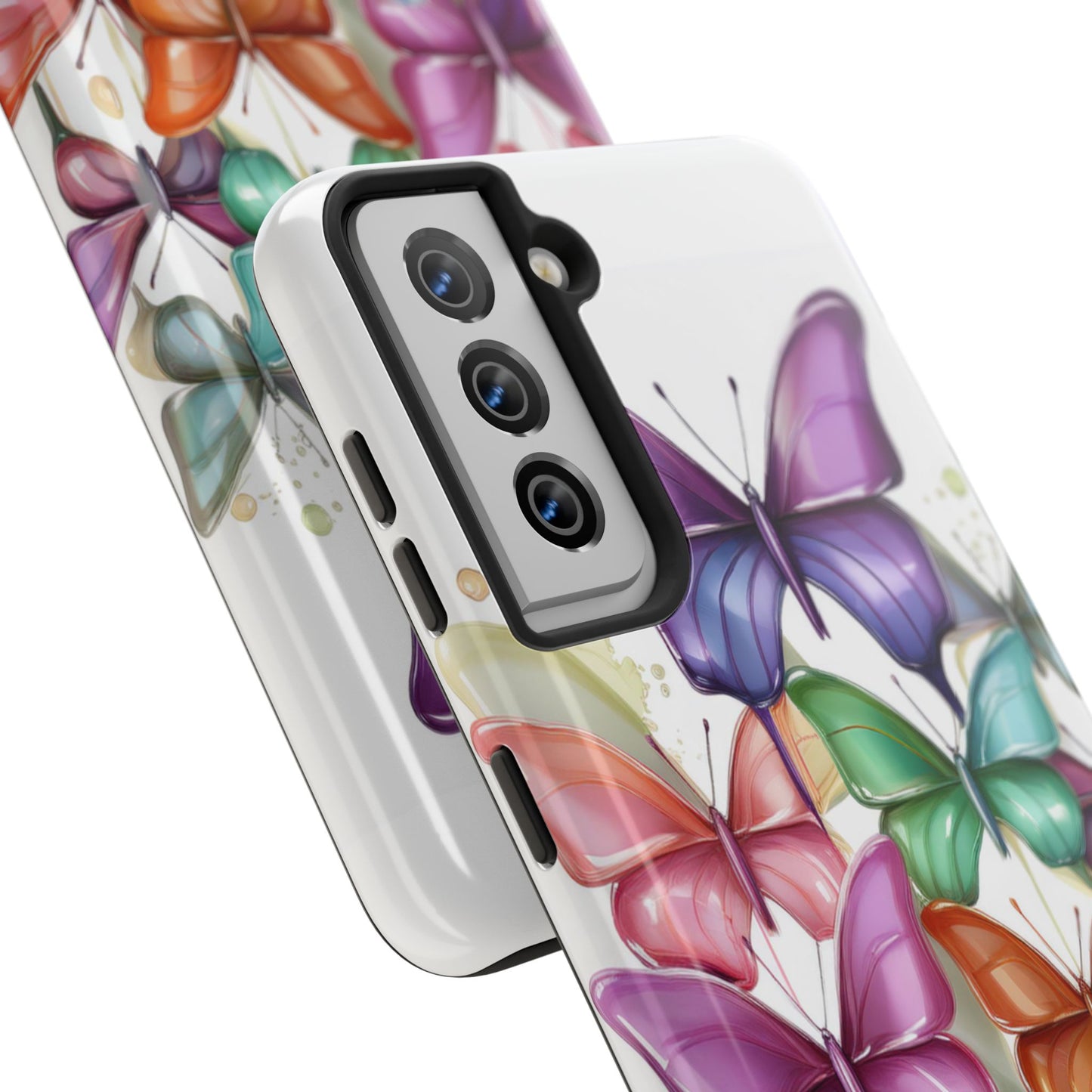 Multi-Colored Butterflies Cell Phone Case, Butterfly iPhone Case, Samsung Phone Case