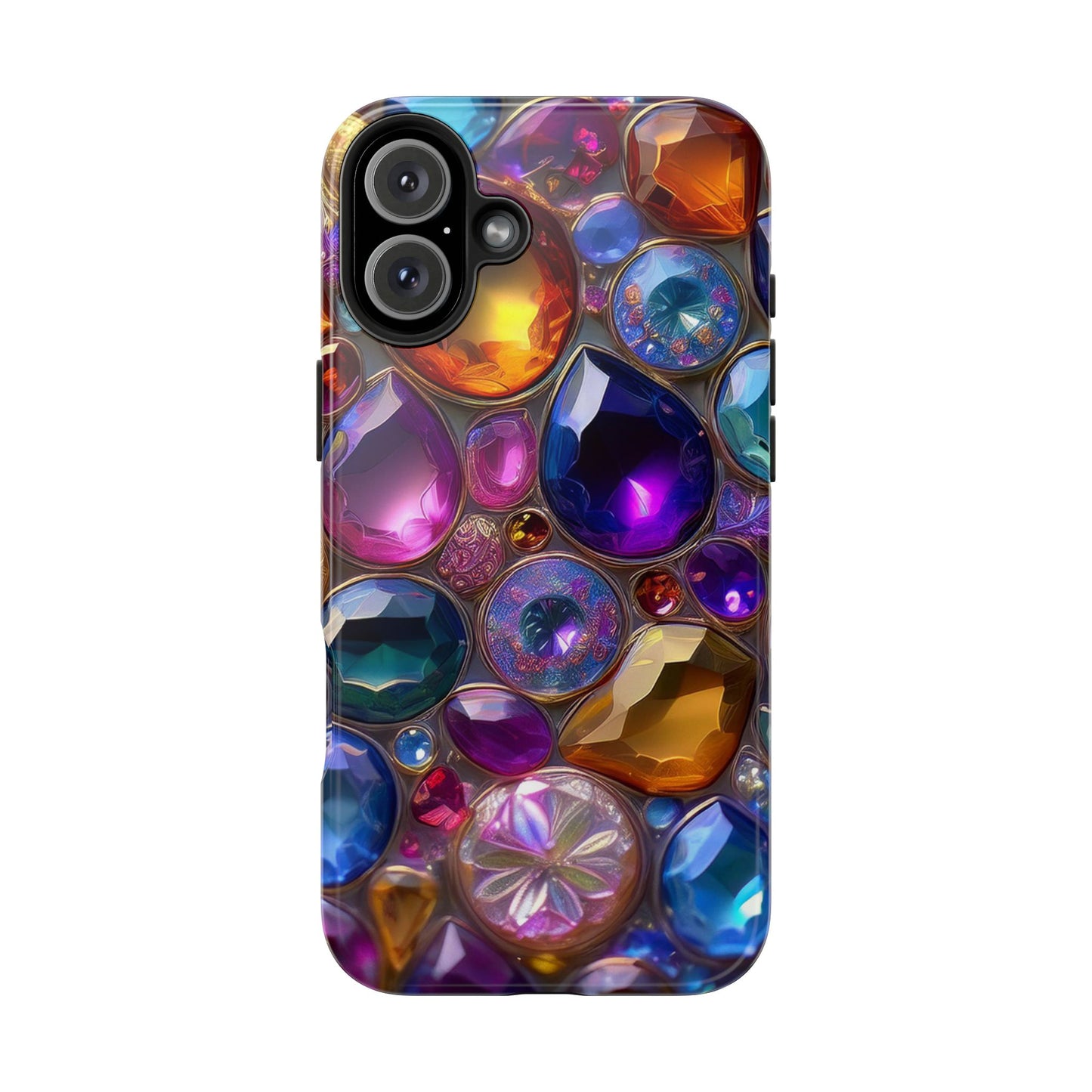 IPhone, Samsung 3D Gems Phone Case, Luxury Jeweled Print Design