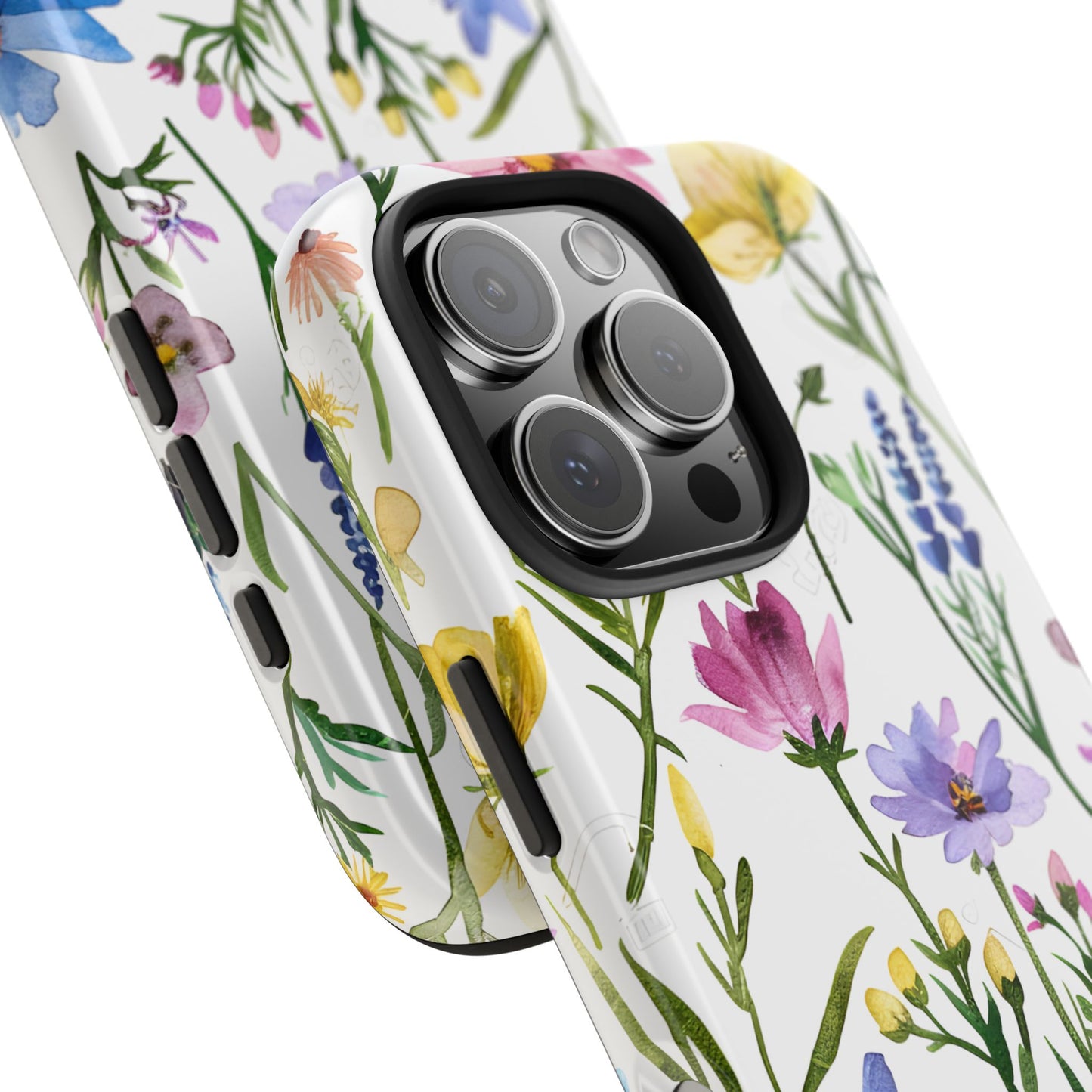 Floral Phone Case - Elegant Flower Print Cover for iPhone & Samsung, Botanical Phone Cover