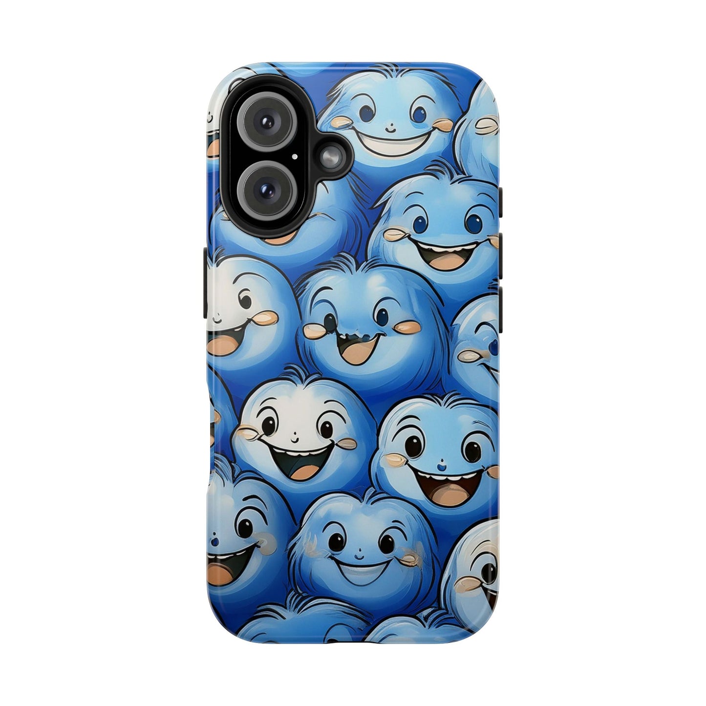 Funny Smiley Face Tough Phone Case, iPhone Samsung Phone Cover
