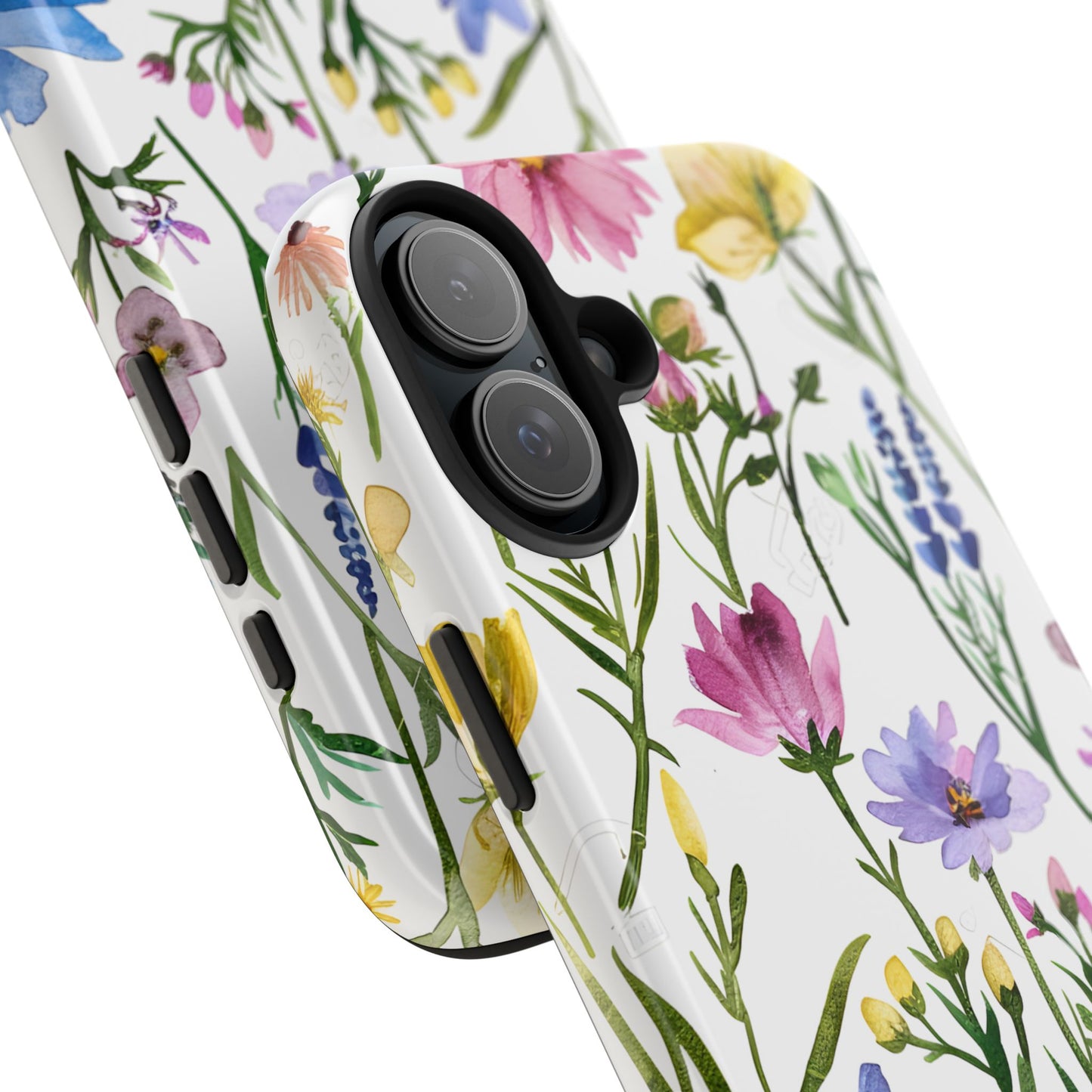 Floral Phone Case - Elegant Flower Print Cover for iPhone & Samsung, Botanical Phone Cover