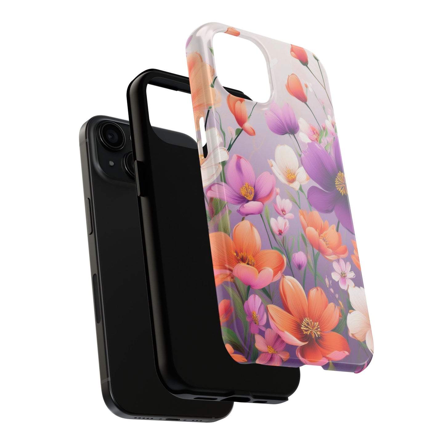 Floral Phone Case - Flower Print Cover for iPhone & Samsung, Flower Print