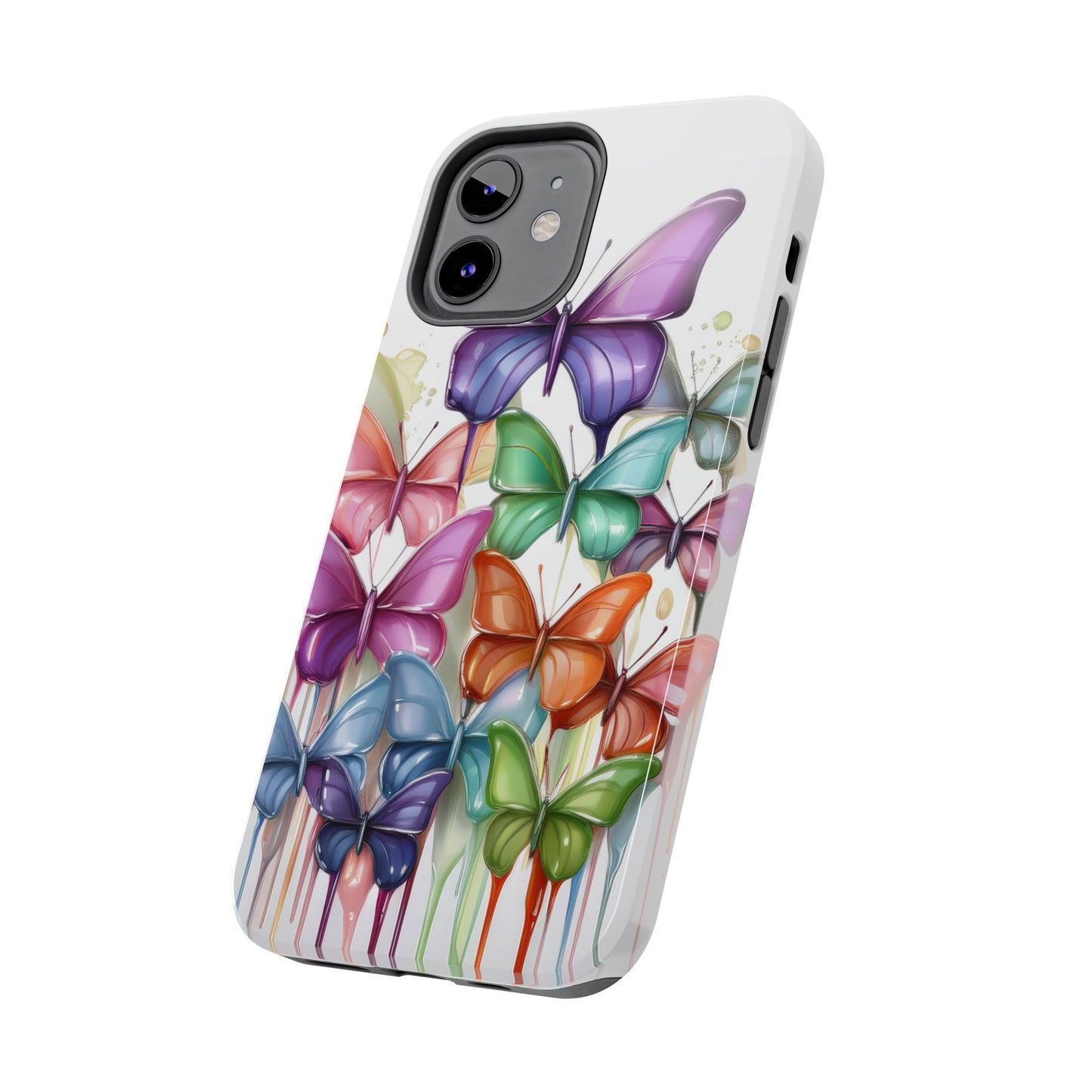 Multi-Colored Butterflies Cell Phone Case, Butterfly iPhone Case, Samsung Phone Case