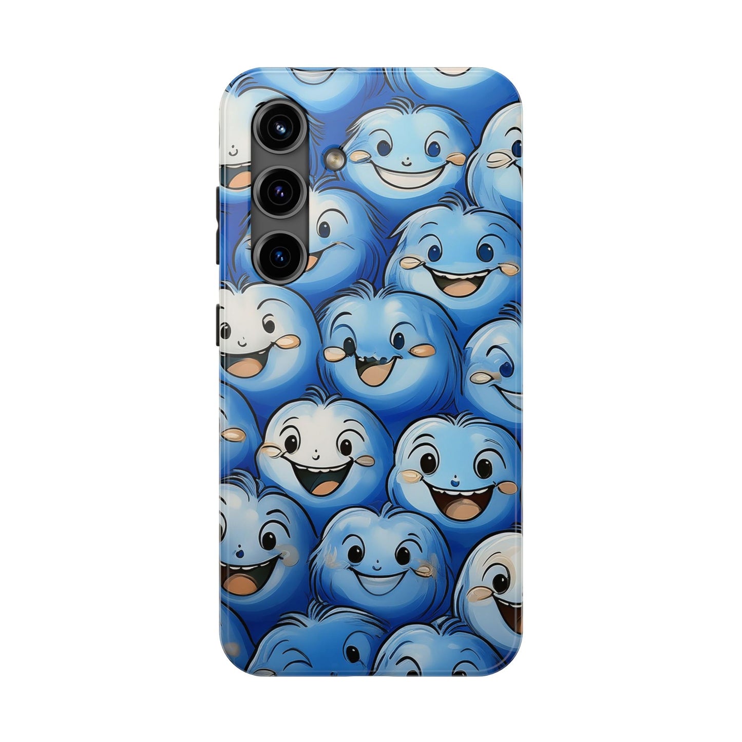 Funny Smiley Face Tough Phone Case, iPhone Samsung Phone Cover