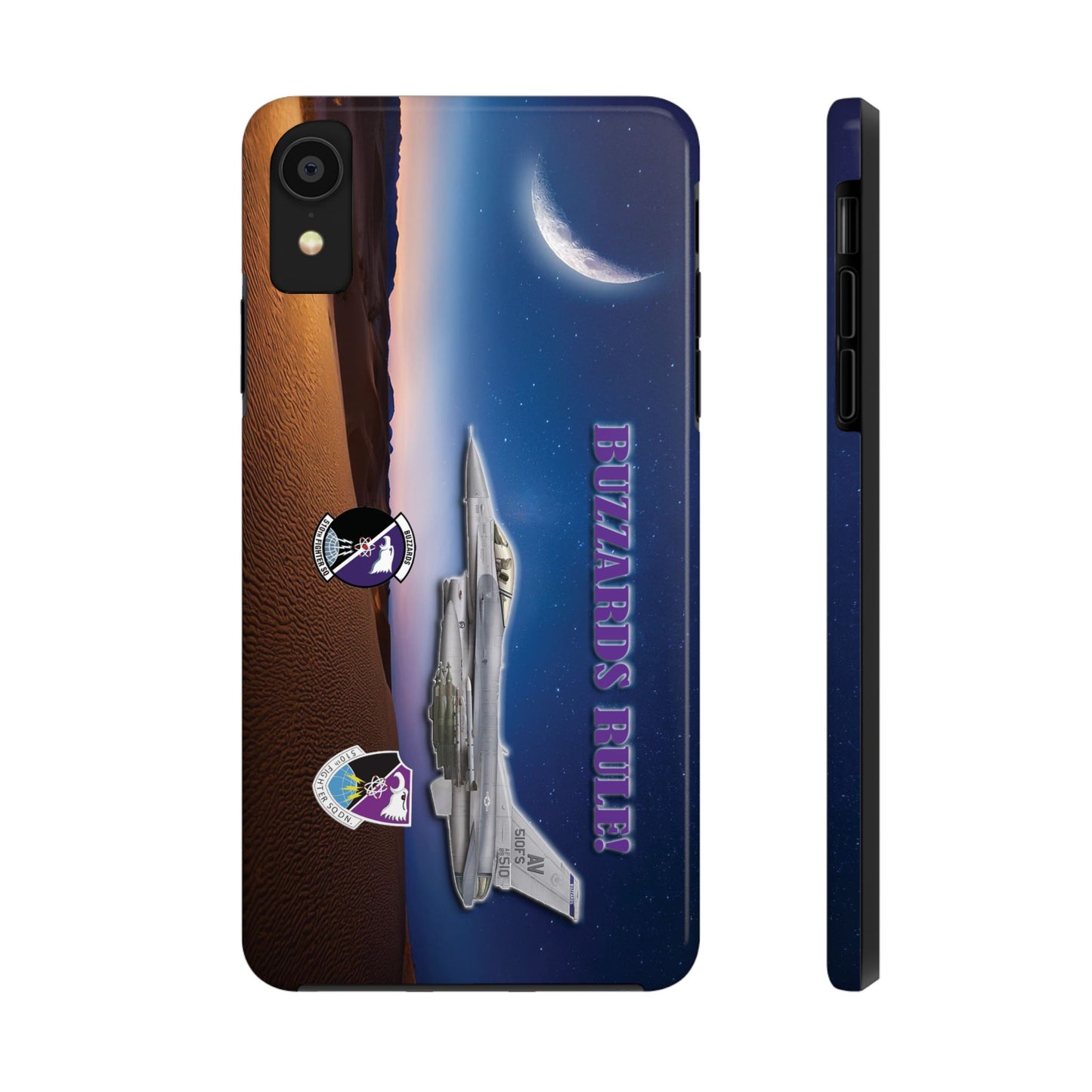 Air Force Squadron 510 iPhone Cell Phone Case,F16 Phone Case, Air Force 510th, Desert Scene