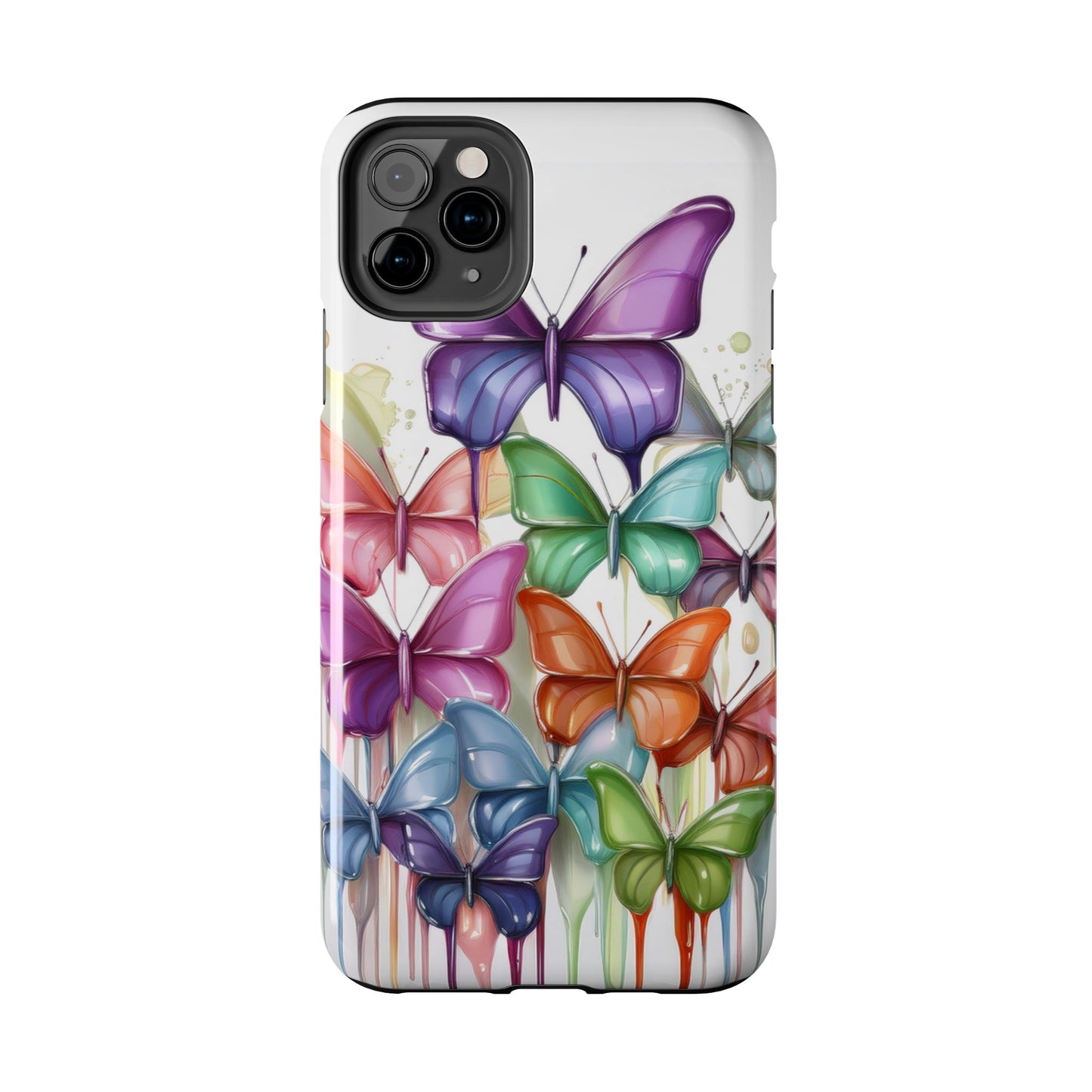 Multi-Colored Butterflies Cell Phone Case, Butterfly iPhone Case, Samsung Phone Case
