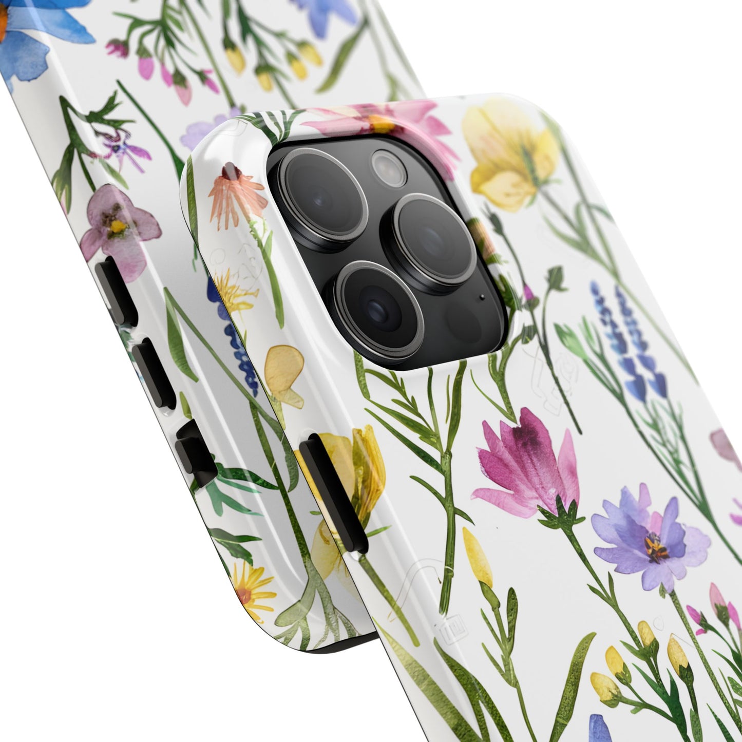 Floral Phone Case - Elegant Flower Print Cover for iPhone & Samsung, Botanical Phone Cover