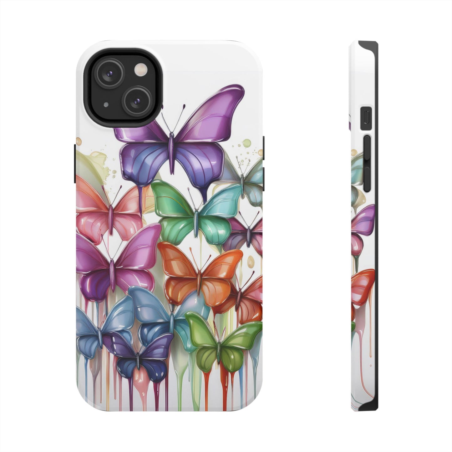 Multi-Colored Butterflies Cell Phone Case, Butterfly iPhone Case, Samsung Phone Case