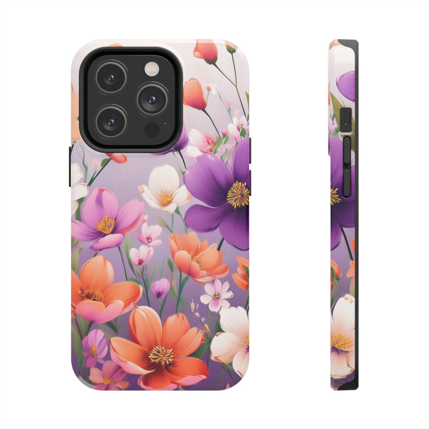 Floral Phone Case - Flower Print Cover for iPhone & Samsung, Flower Print