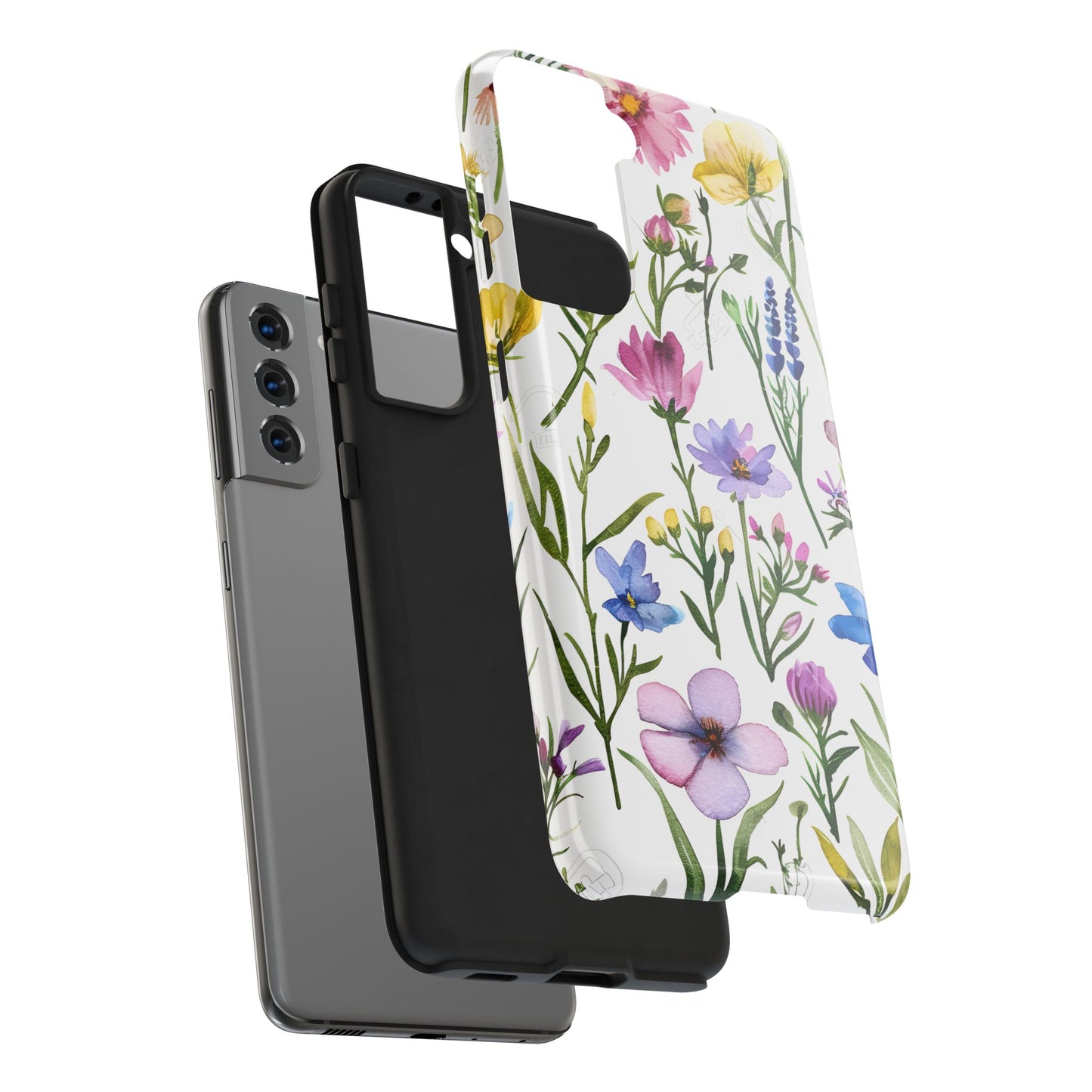 Floral Phone Case - Elegant Flower Print Cover for iPhone & Samsung, Botanical Phone Cover